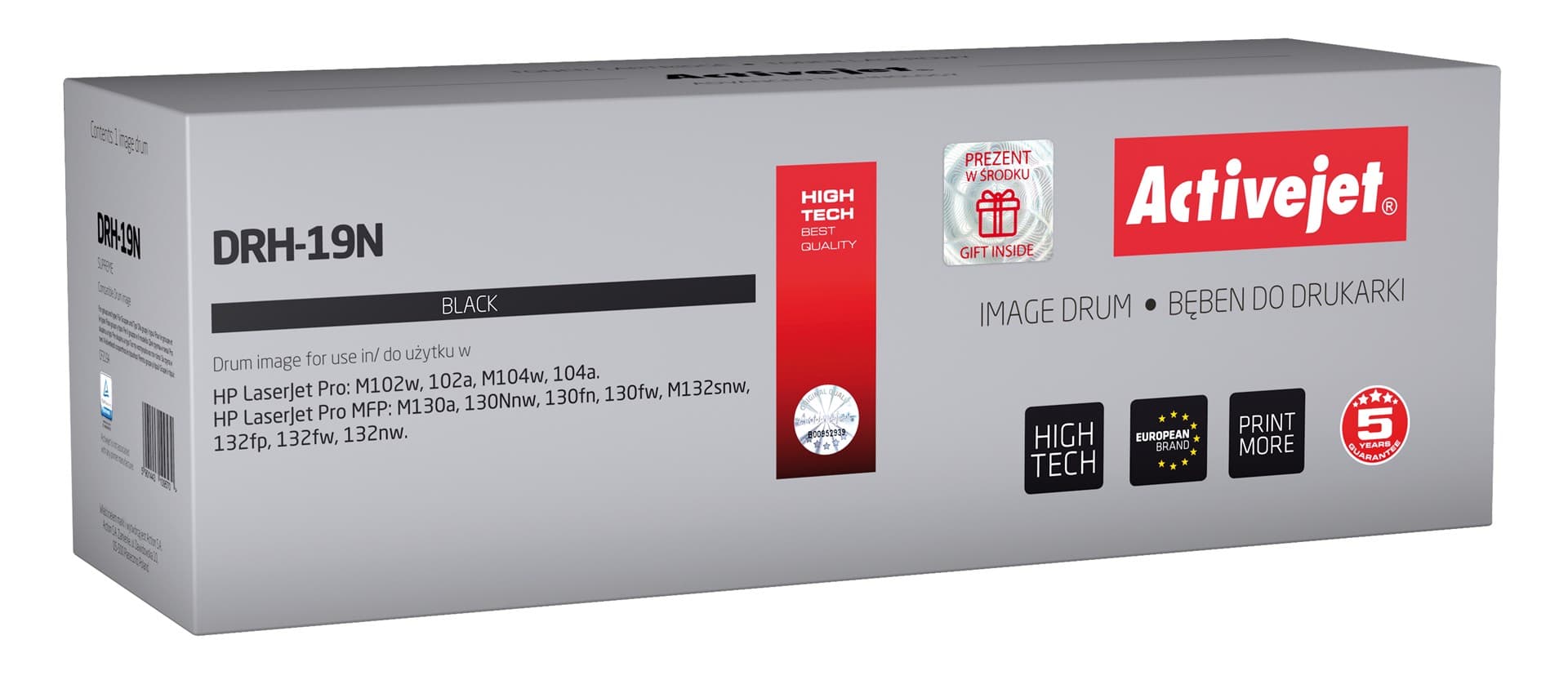 

Activejet DRH-19N Bęben (zamiennik HP 19A CF219A; Supreme; 12000 stron; czarny)