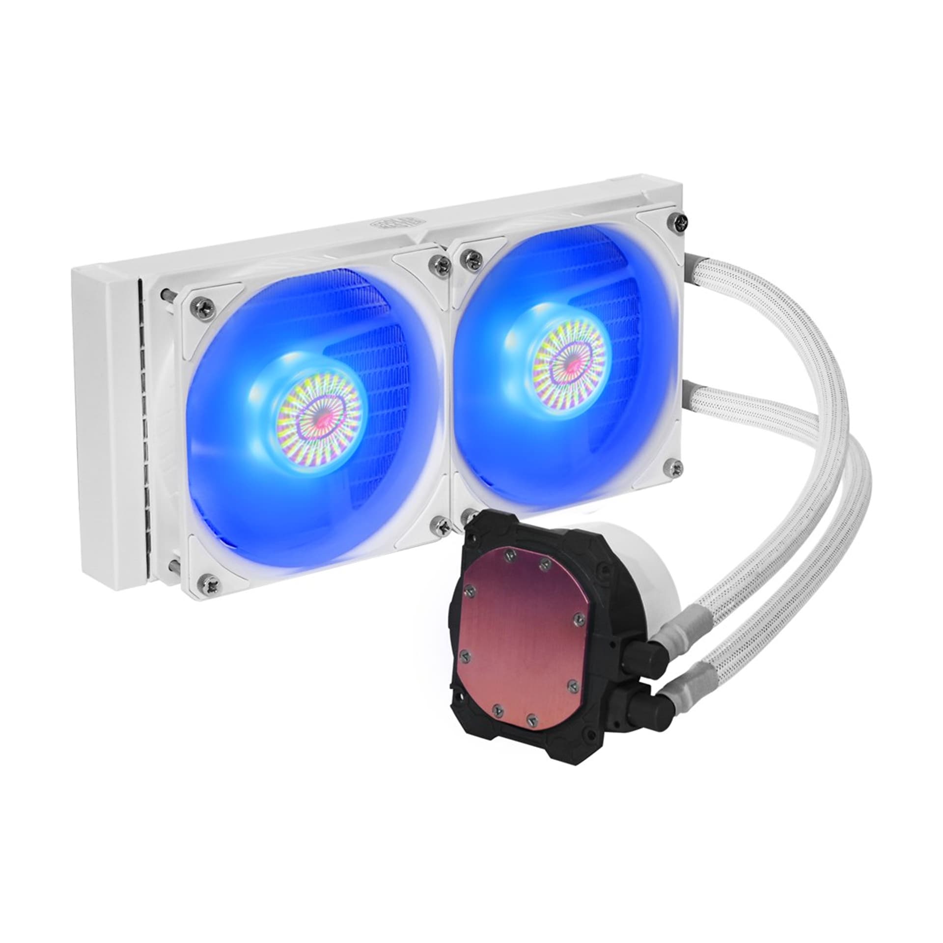 

COOLER MASTER CHŁODZENIE WODNE CPU MASTERLIQUID LITE ML240L V2 RGB BIAŁE MLW-D24M-A18PC-RW