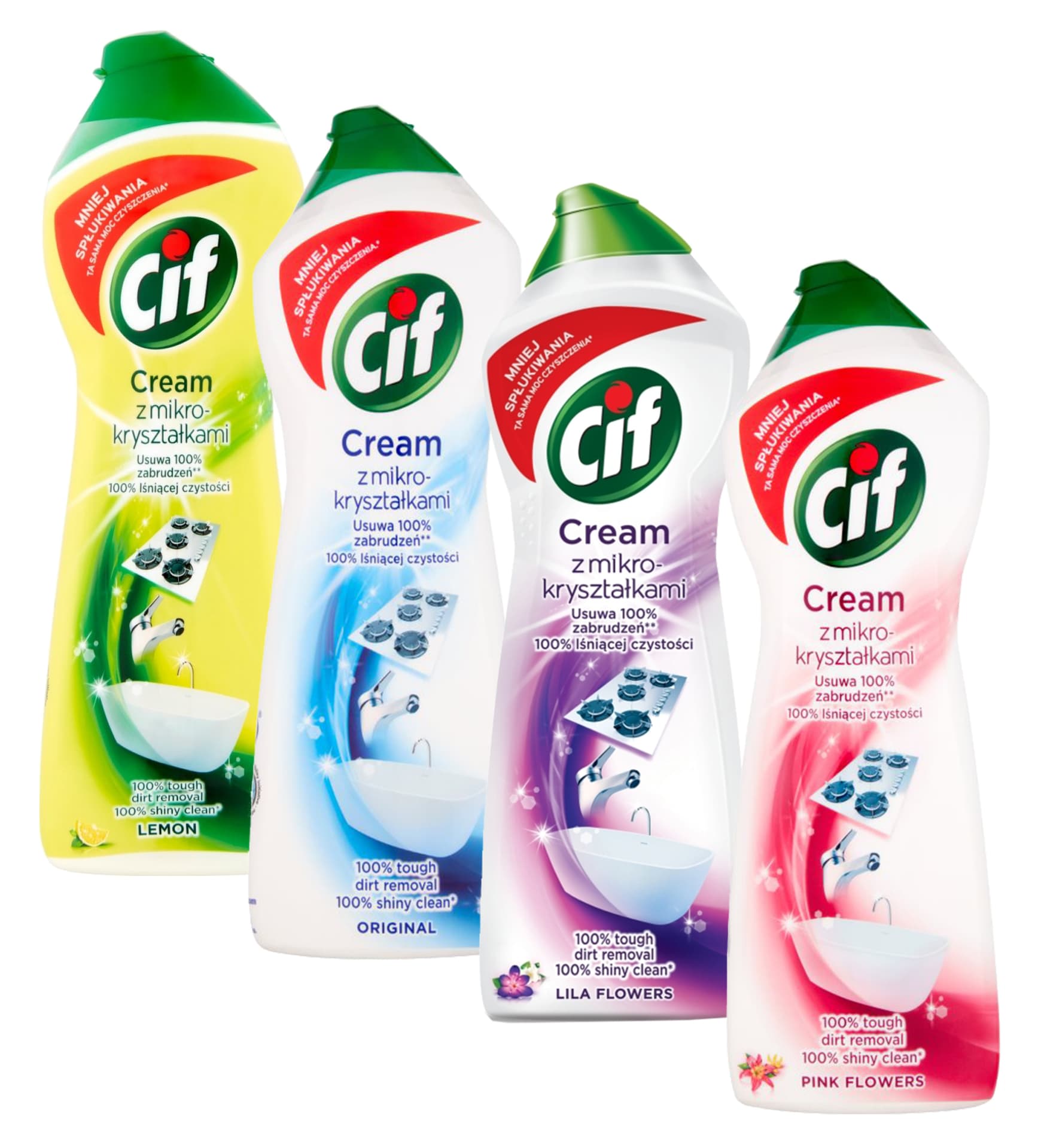 

CIF Cream z mikrokryształami MIX zestaw 4x780g