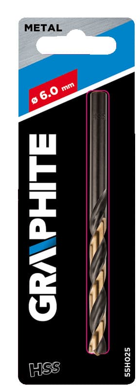 

Wiertło do metalu HSS-CNC, 124°, "Pro-Tec", 6.0 mm