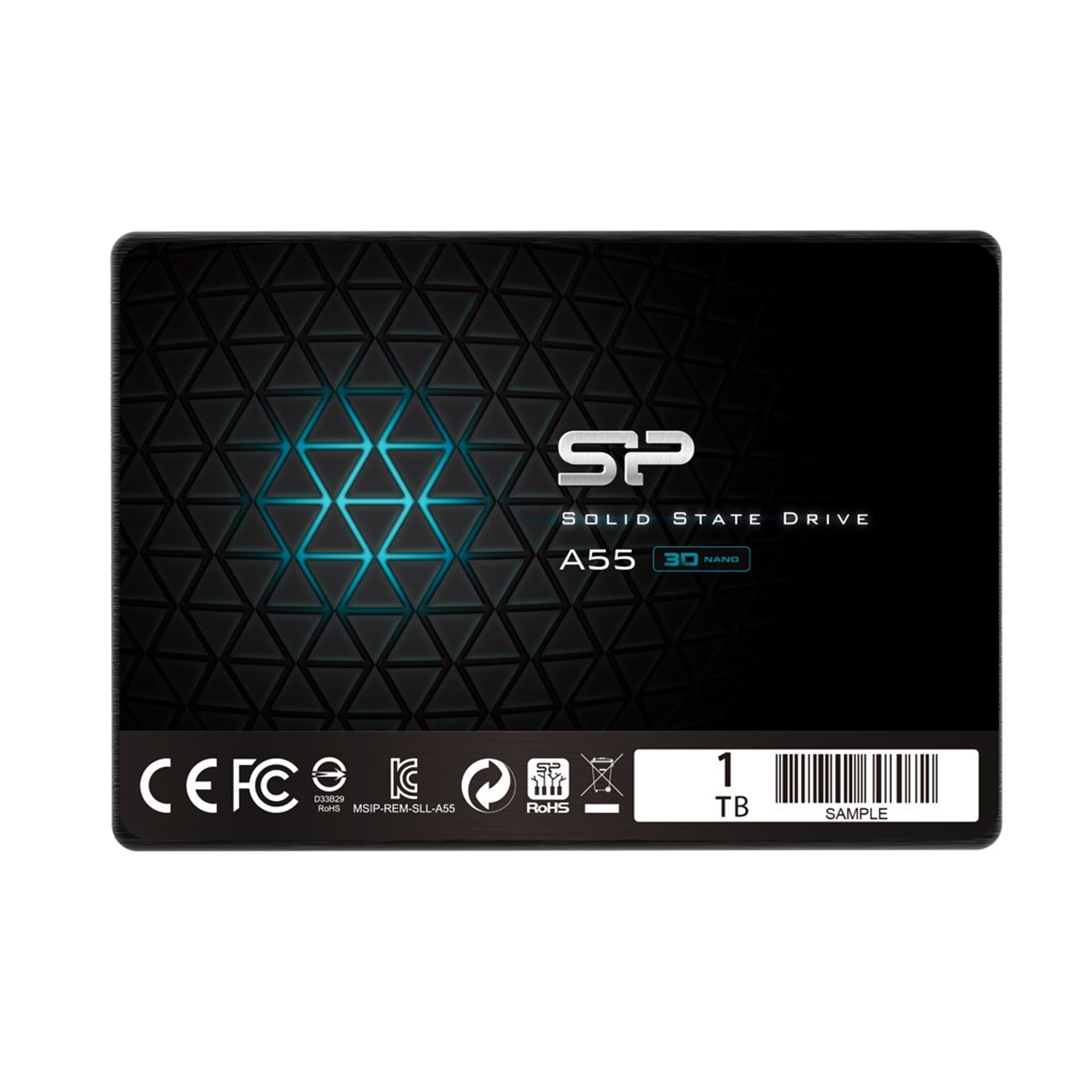 

Silicon Power A55 1000 GB, SSD interface SATA, Write speed 530 MB/s, Read speed 560 MB/s