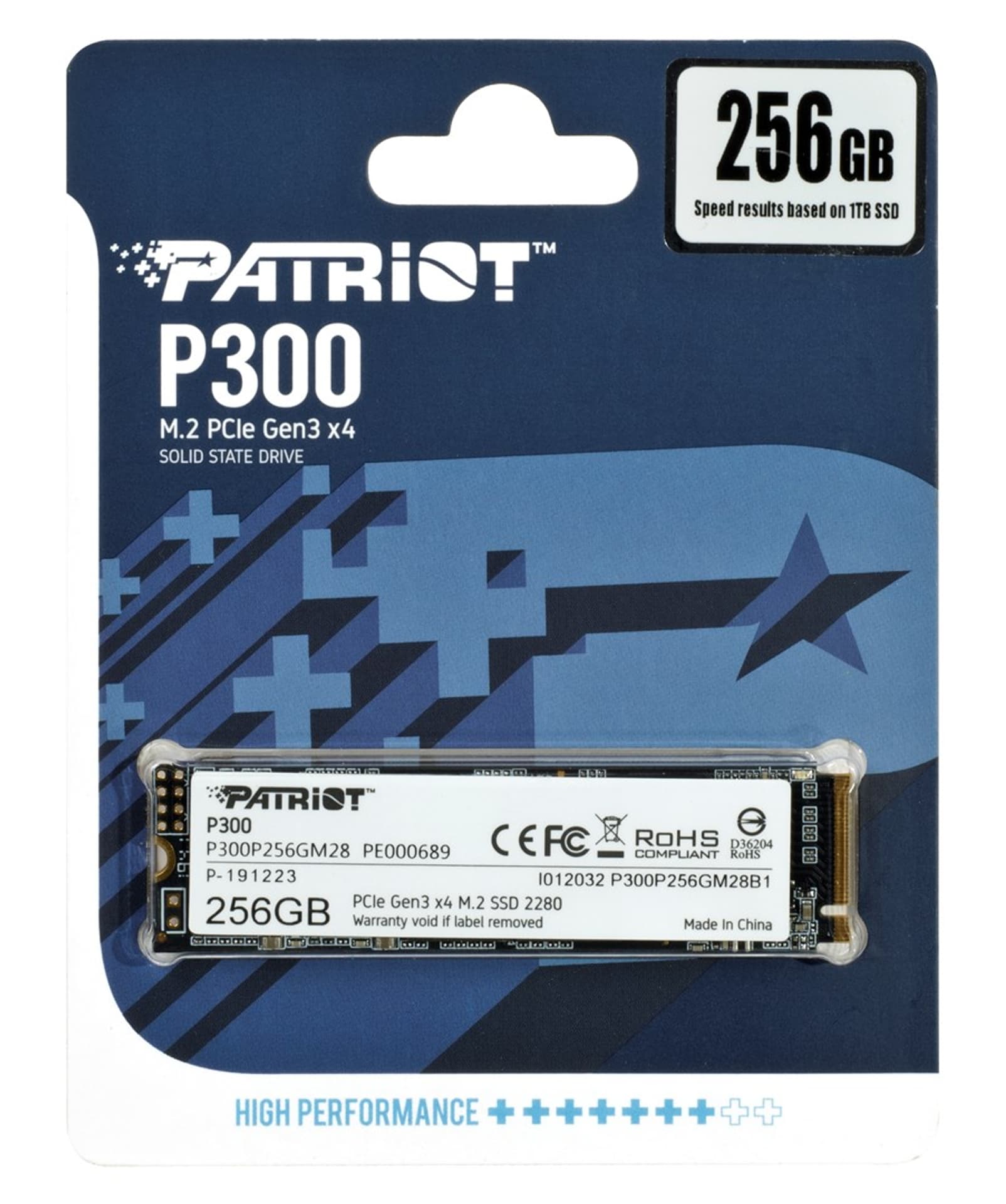

Dysk SSD P300 256GB M.2 PCIe Gen 3 x4 1700/1100