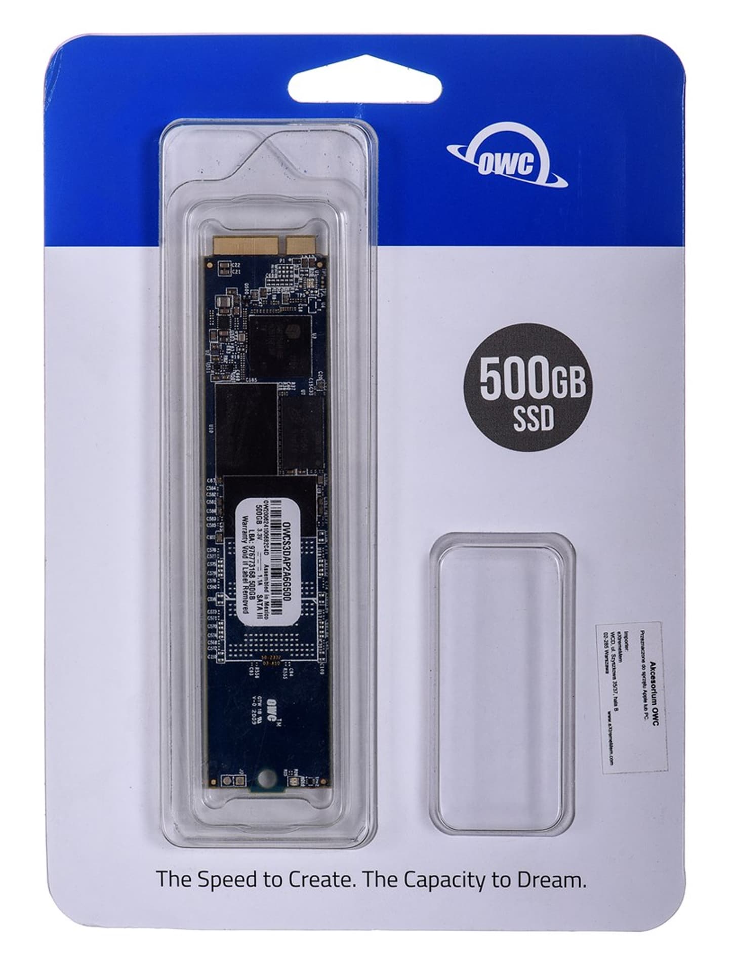 

OWC AURA PRO SSD 500GB MACBOOK AIR 2012 OWCS3DAP2A6G500