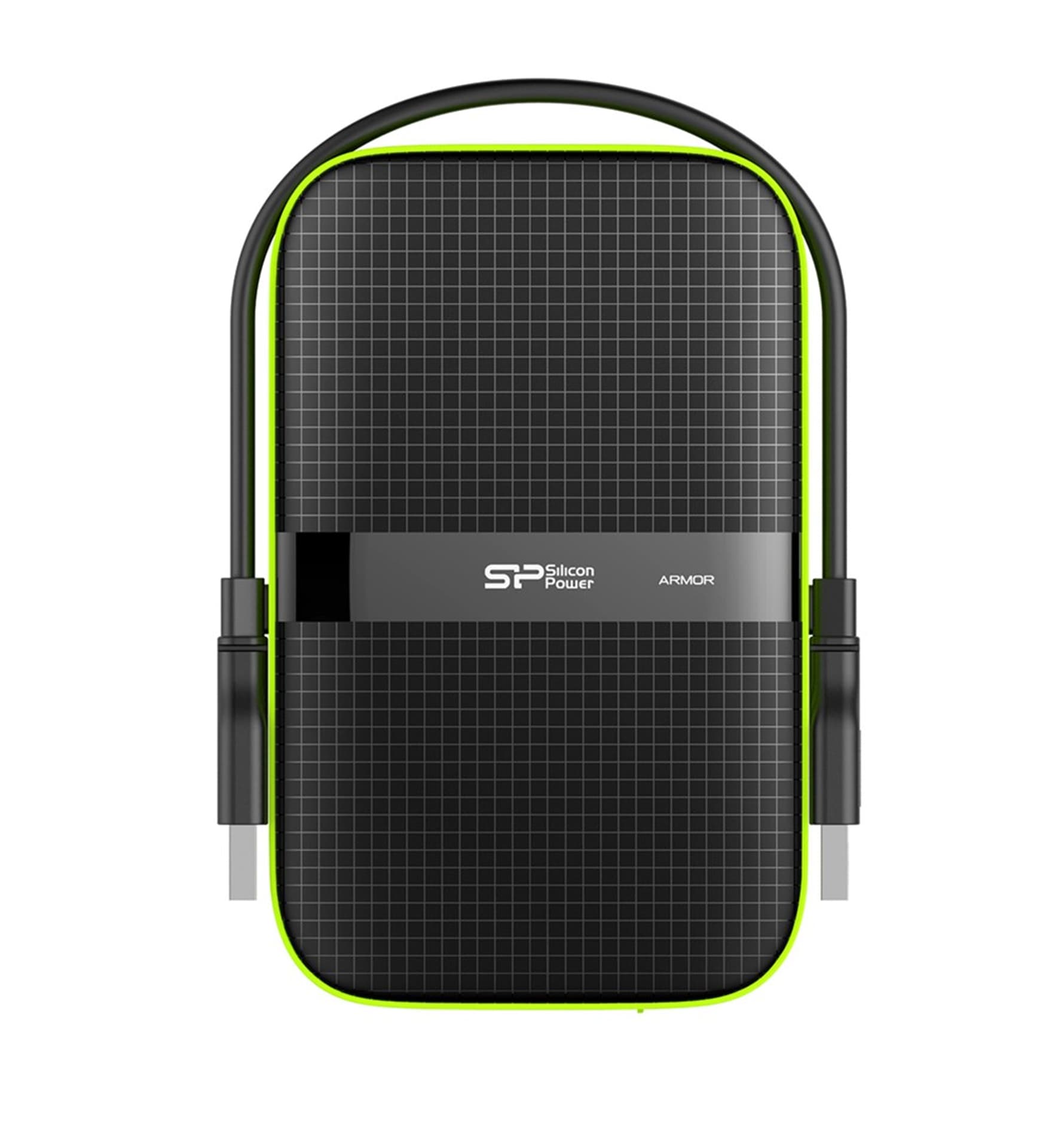 

Dysk zewnętrzny Silicon Power Armor A60 2TB 2.5" USB 3.2 5400 obr/min Green-Black (SP020TBPHDA60S3K)