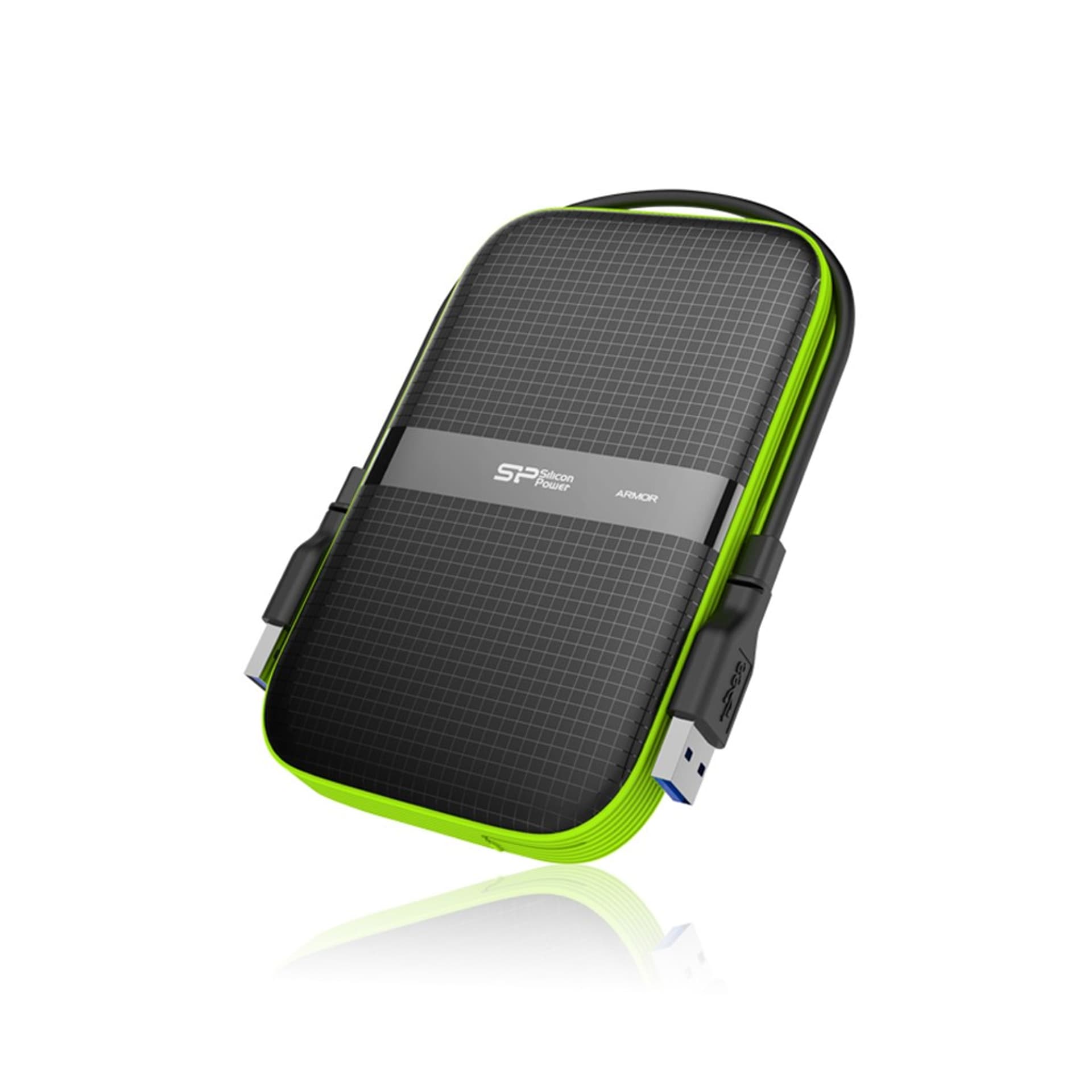 

Dysk zewnętrzny Silicon Power Armor A60 5TB 2.5" USB 3.2 5400 obr/min Green-Black