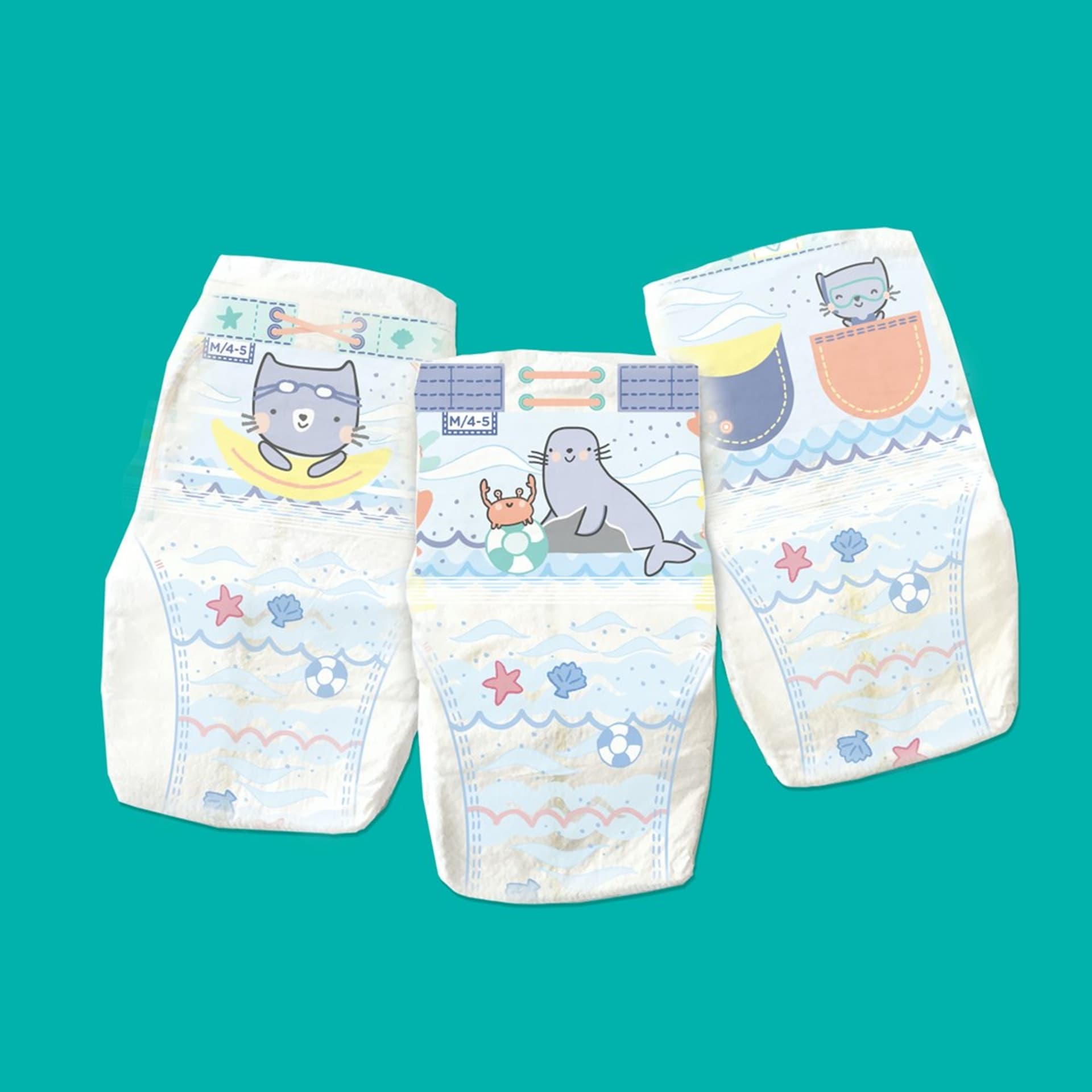 

Pampers Zestaw pieluchomajtek Splashers 4 - 5 (9-15 kg); 11, 9-15 kg);1