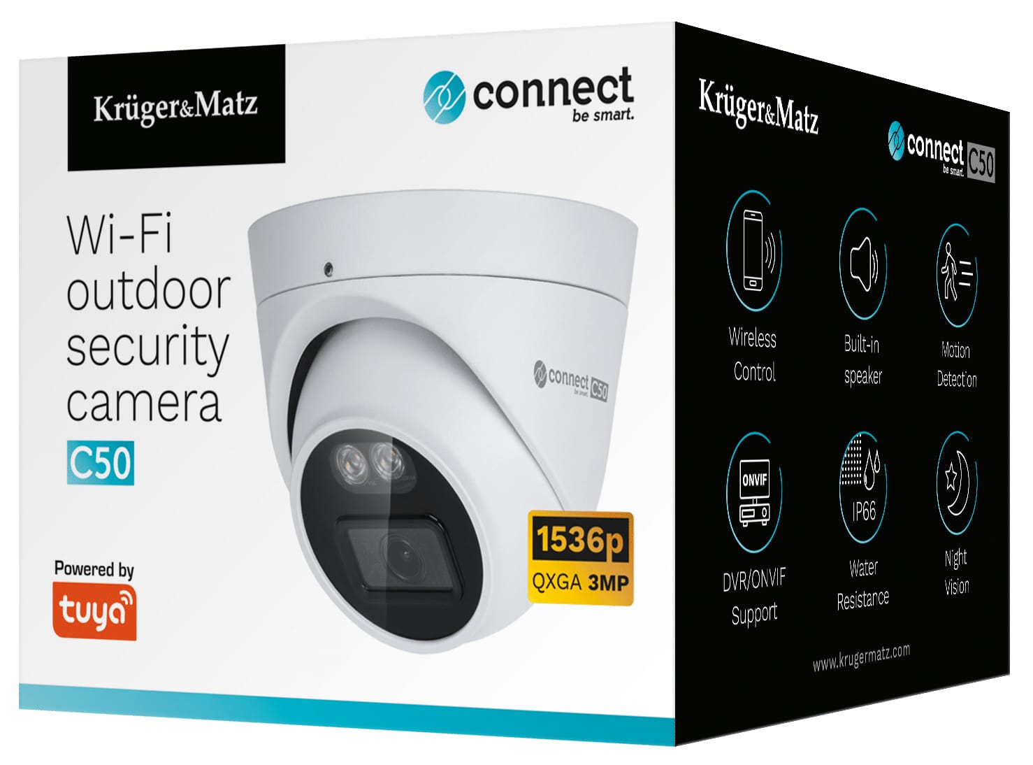 Kamera Wi-Fi IP Connect C50 Tuya KM2209 mikrofon głośnik