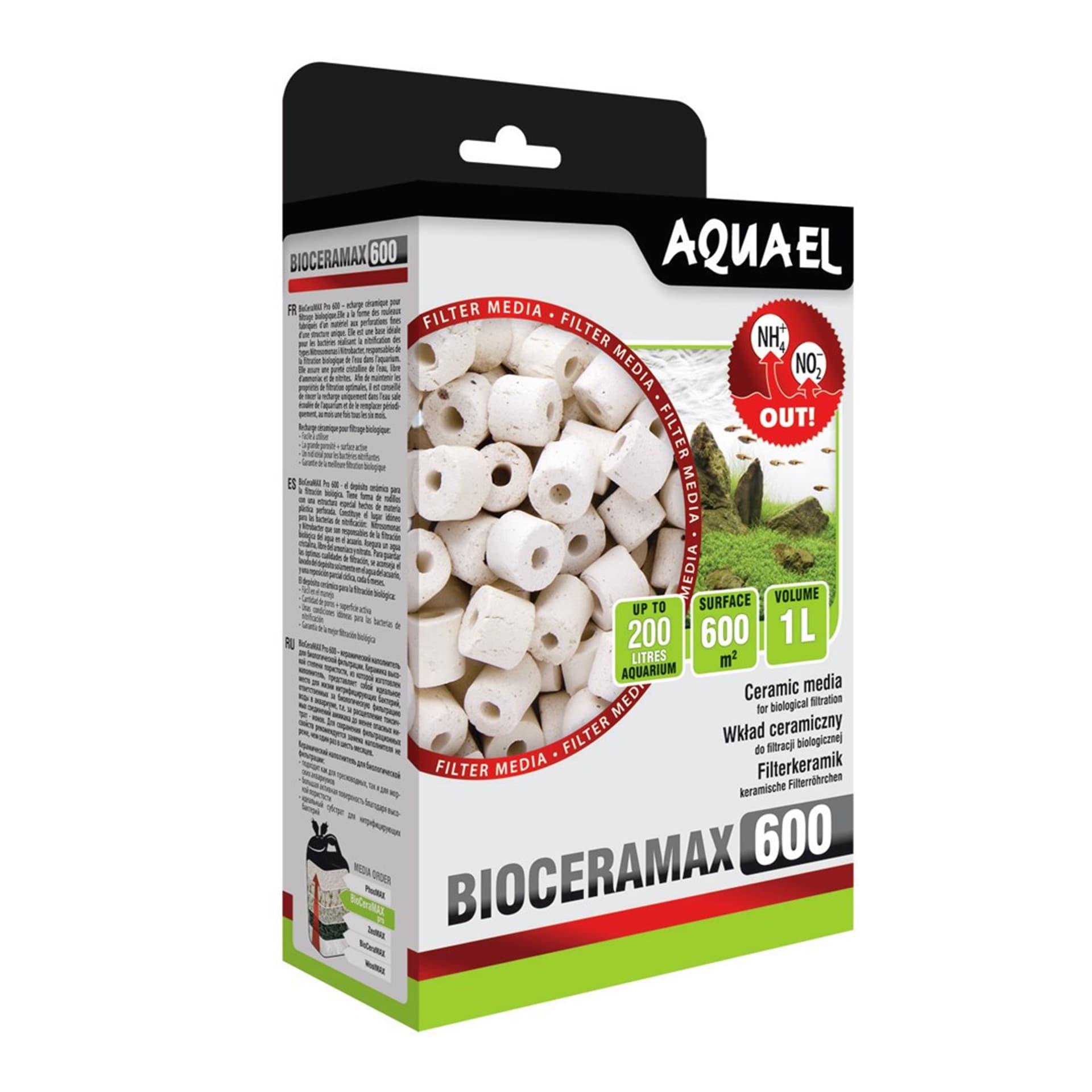 

AQUAEL WKŁAD FILTRACYJNY BIOCERAMAX 600 1L 106611