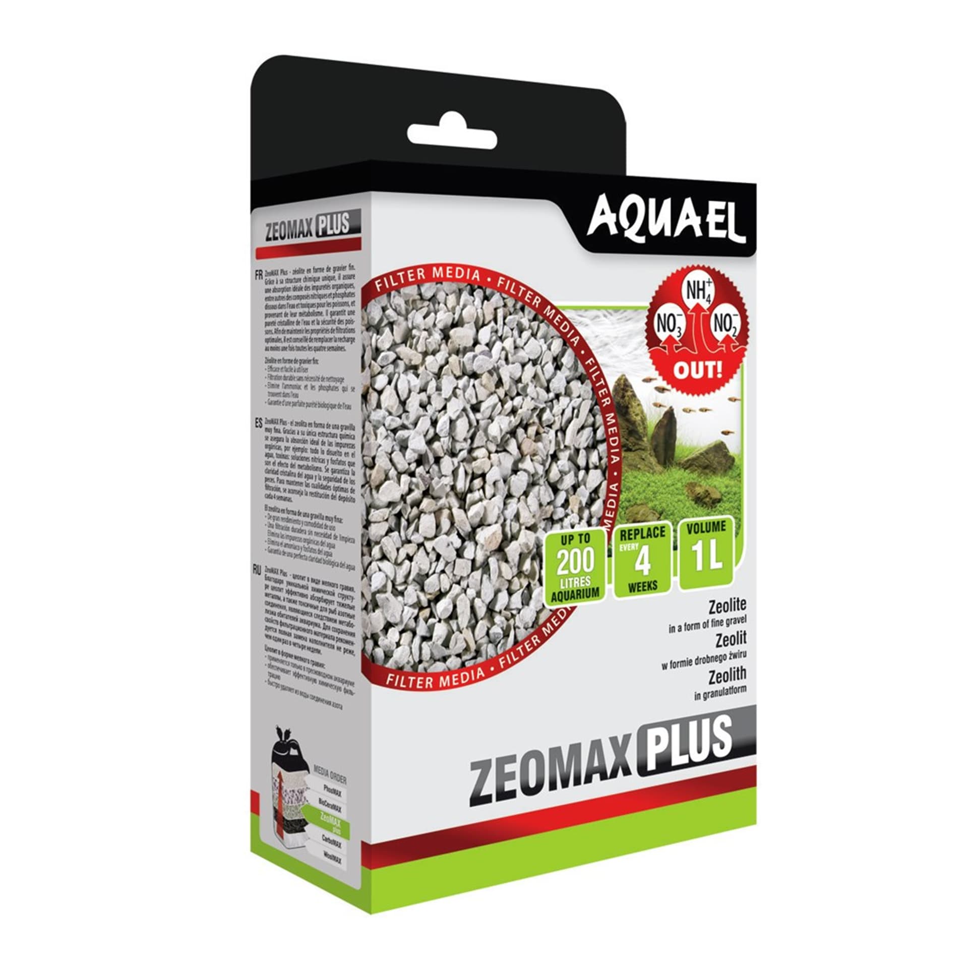 

AQUAEL WKŁAD FILTRACYJNY DO AKWARIUM ZEOMAX PLUS 1L 106616