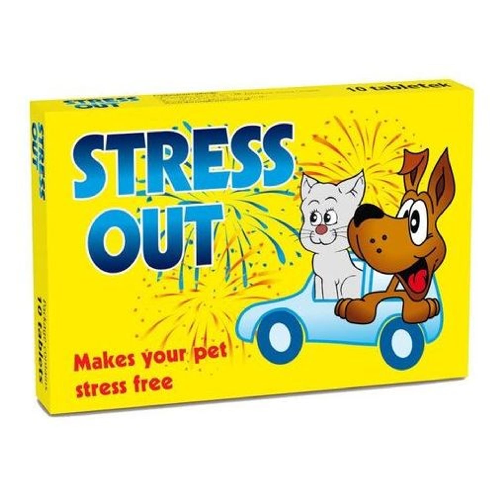 

STRESS OUT preparat łagodnie uspokajający dla psów i kotów 10 tabl
