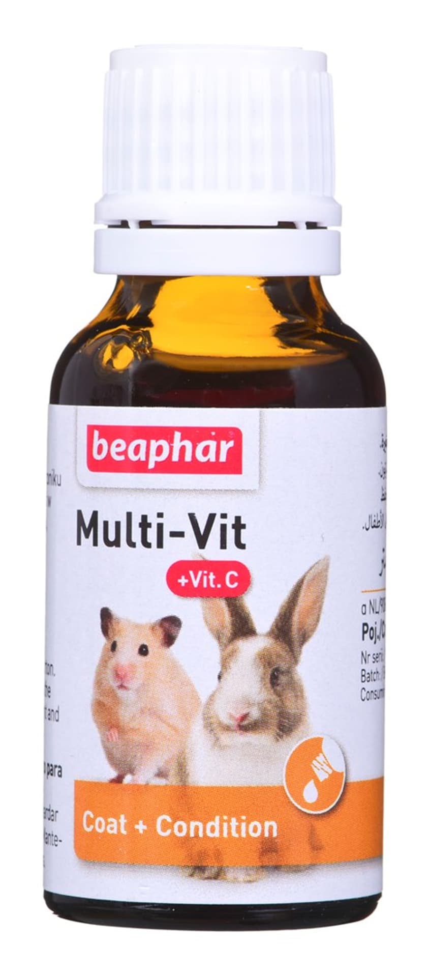 

BEAPHAR MULTI-VIT SM. ANIMAL + VIT.C 20ML - preparat witaminowy dla królików i gryzoni