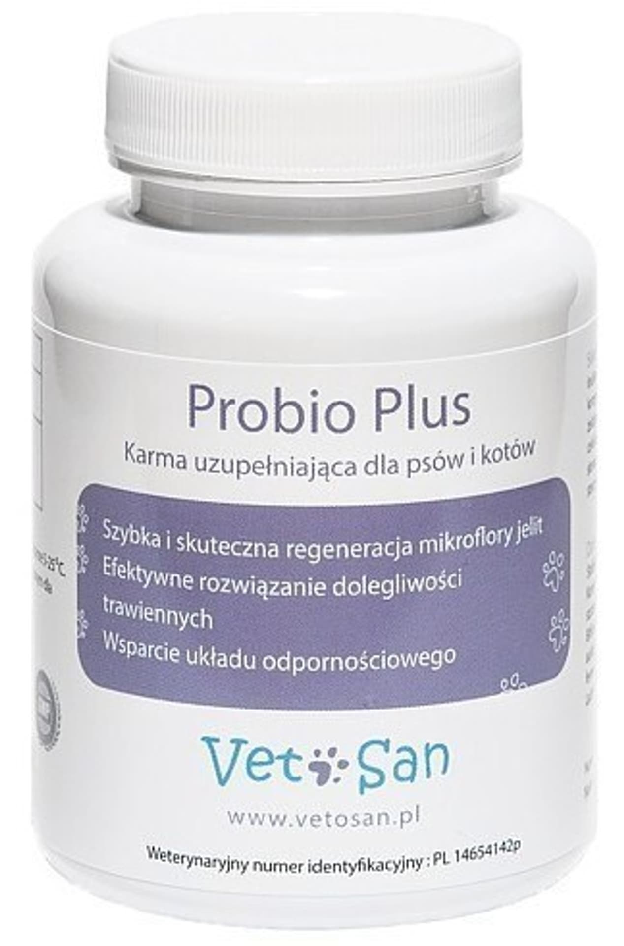 

VETOSAN PROBIO Plus Kompleks witamin wspomagających trawienie dla psa i kota - 60tab