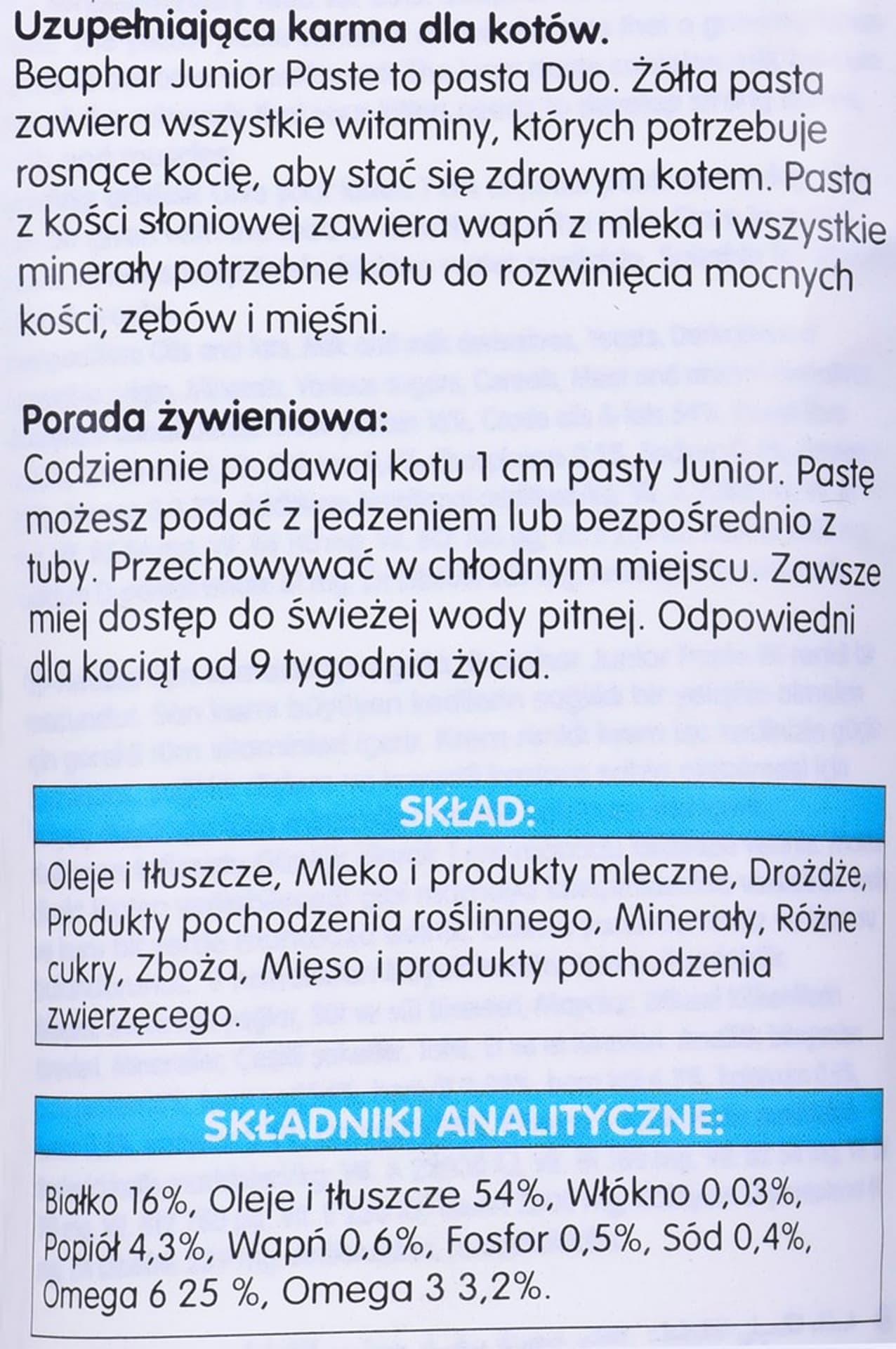 

Beaphar Junior Paste - pasta multiwitaminowa dla kociąt - 100g