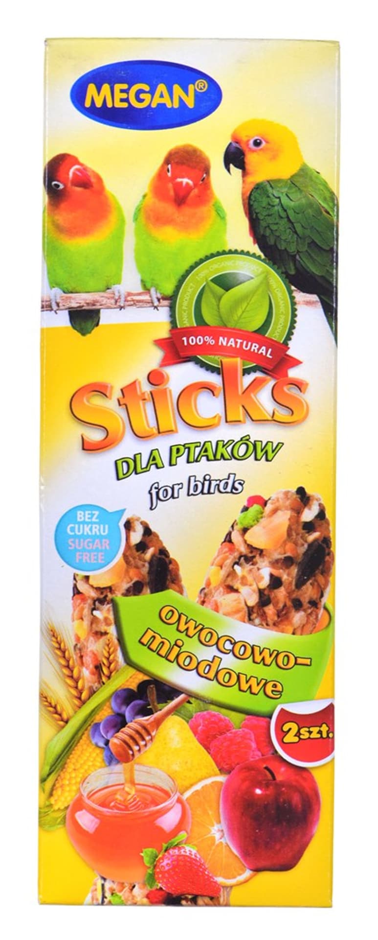 

Sticks d/ptaków owocowo-miodowe 2 szt.