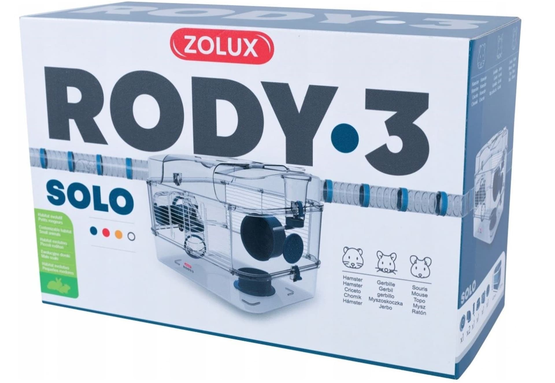 

ZOLUX Rody3 Solo - klatka dla małych gryzoni - niebieski