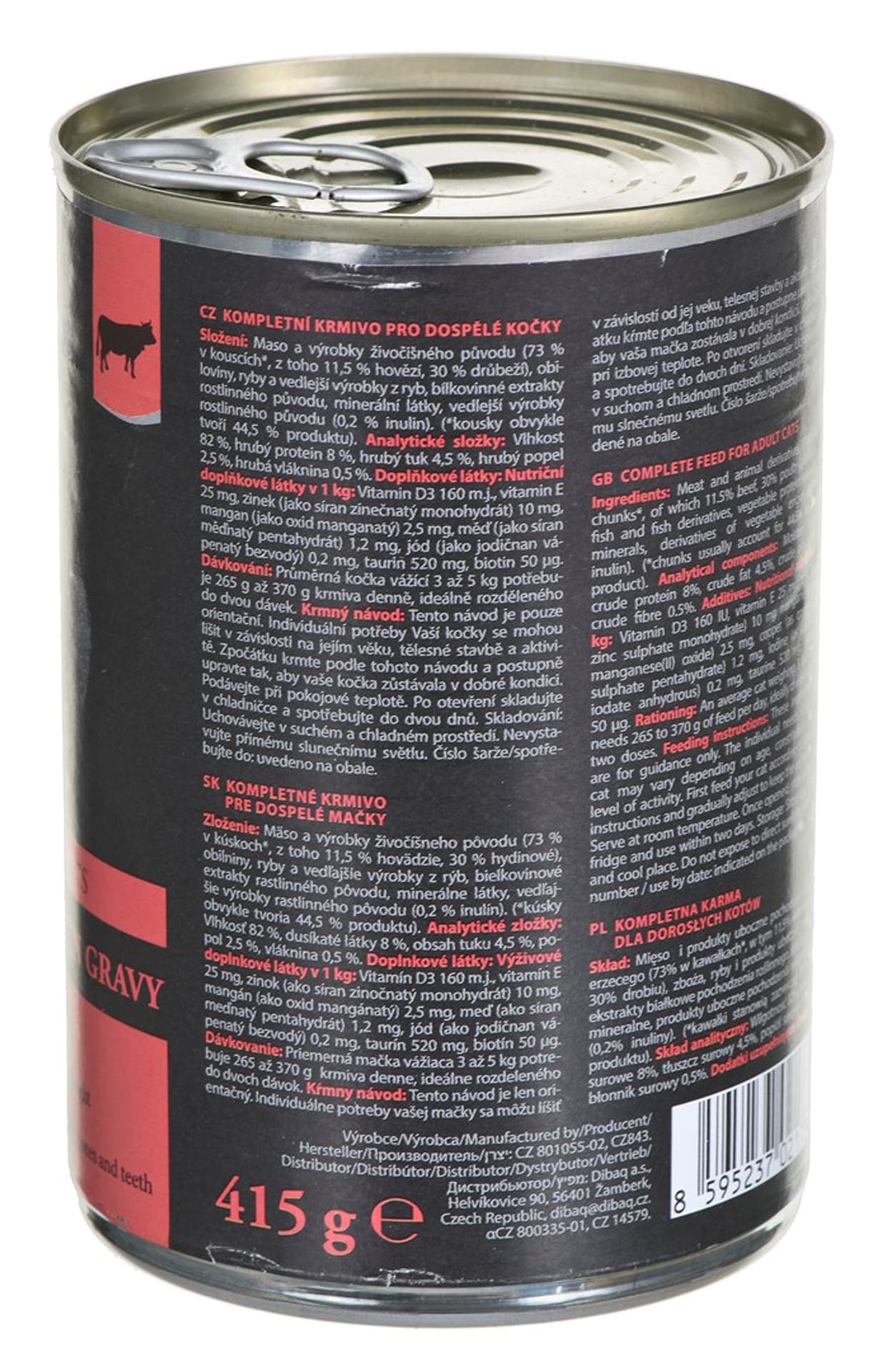 

FITMIN For Life Cat karma mokra dla kota z wołowiną - 415g
