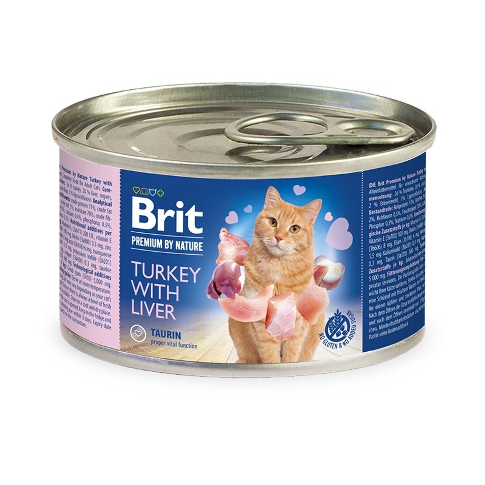 

Brit Premium By Nature indyk z wątróbką kot 200g
