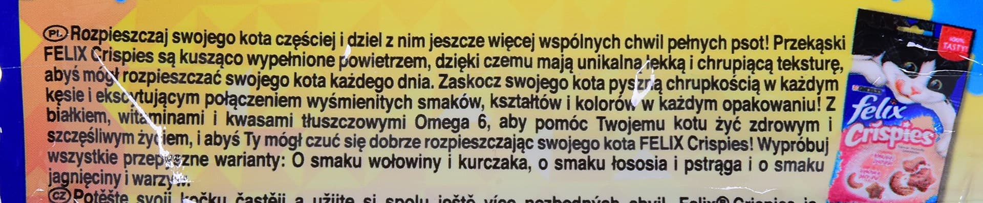 

FELIX CRISPIES Wołowina Kurczak 45g