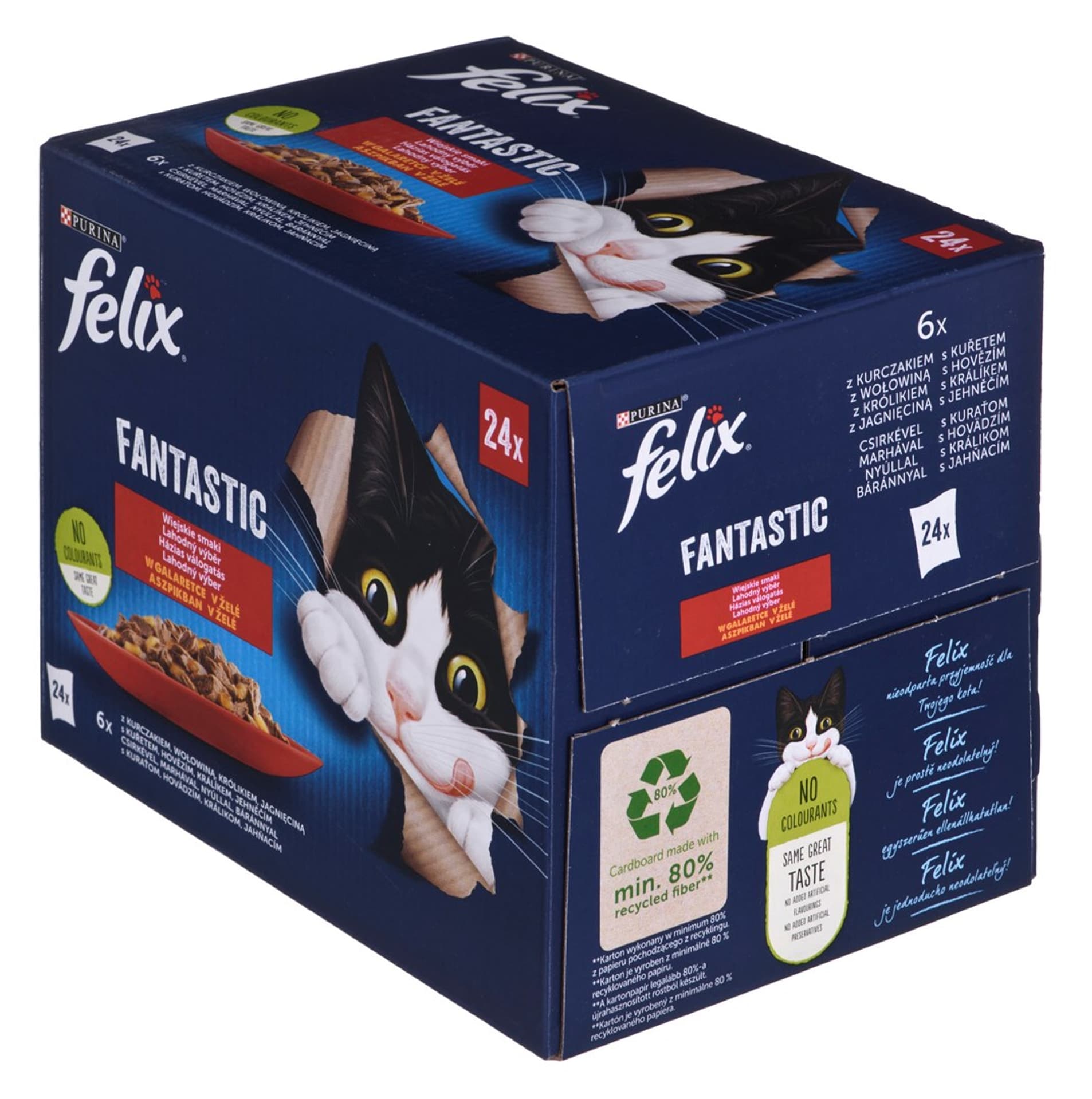 

FELIX FANTASTIC Wiejskie smaki saszetki dla kota w galarecie (24x85g)