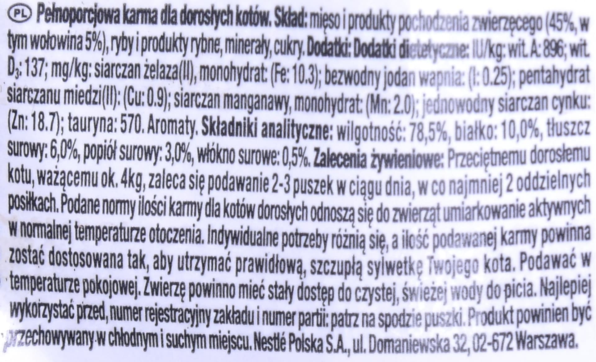 

Purina Gourmet Gold Melting Heart Wołowina 85g