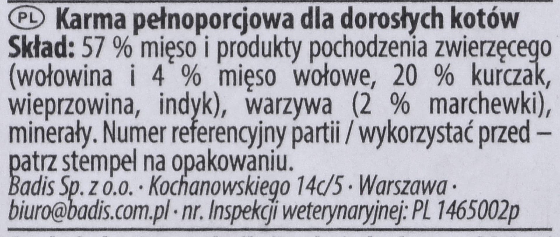 

ANIMONDA Vom Feinsten Classic Cat smak: kurczak, wołowina + marchewka 100g