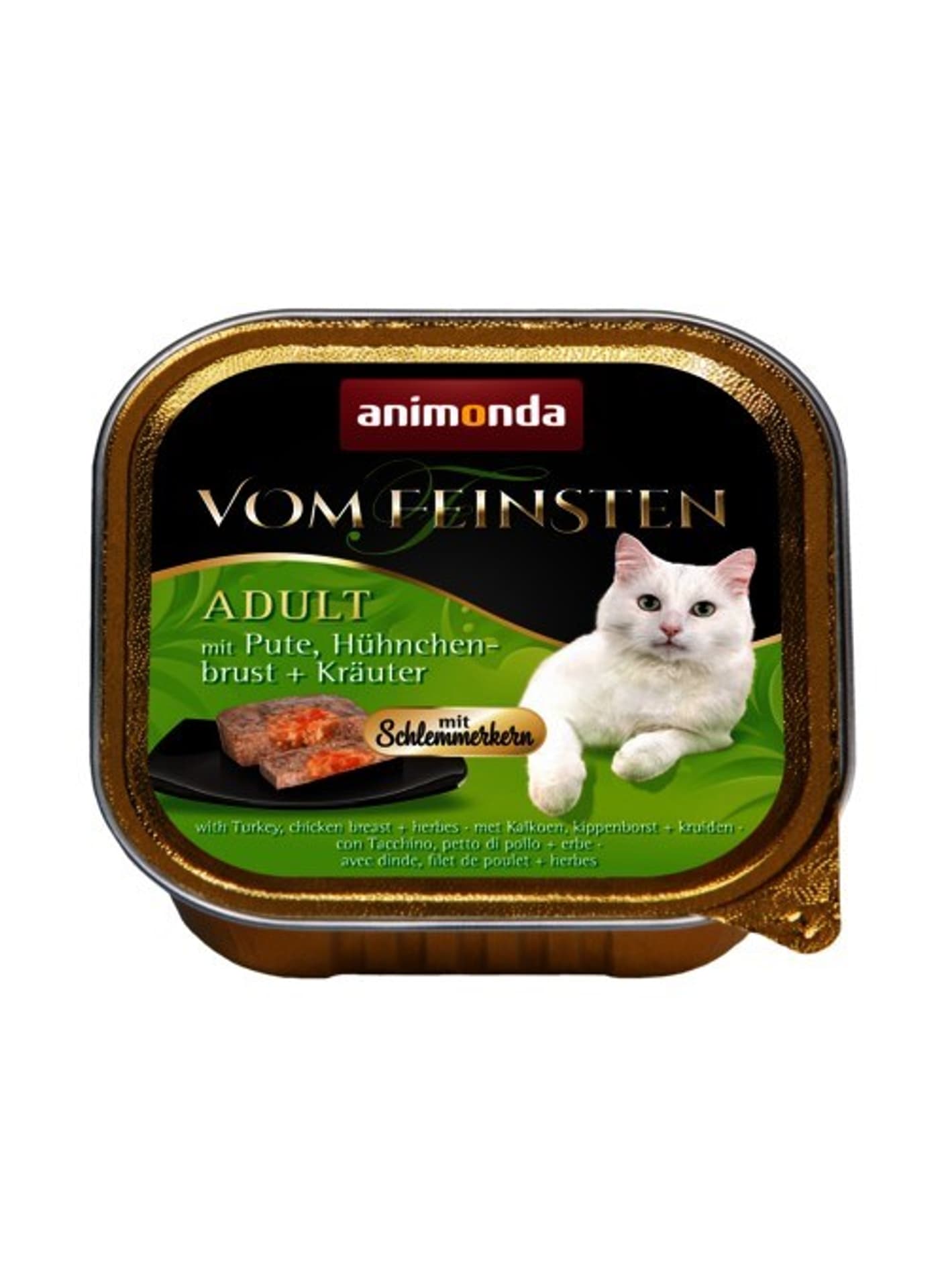 

ANIMONDA Vom Feinsten Classic Cat smak: indyk, pierś z kurczaka + zioła 100g