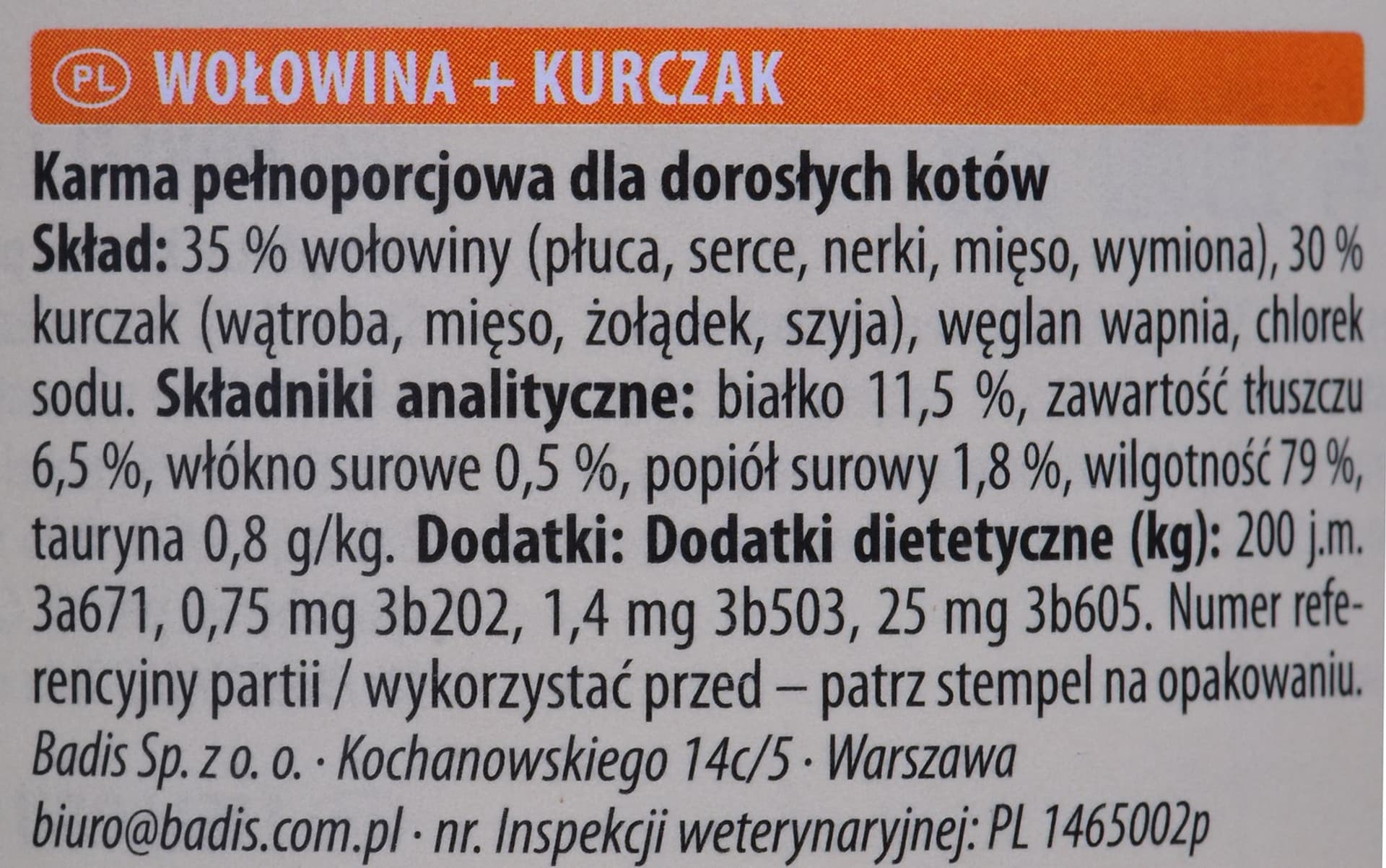 

ANIMONDA Carny Adult smak: wołowina i kurczak 200g