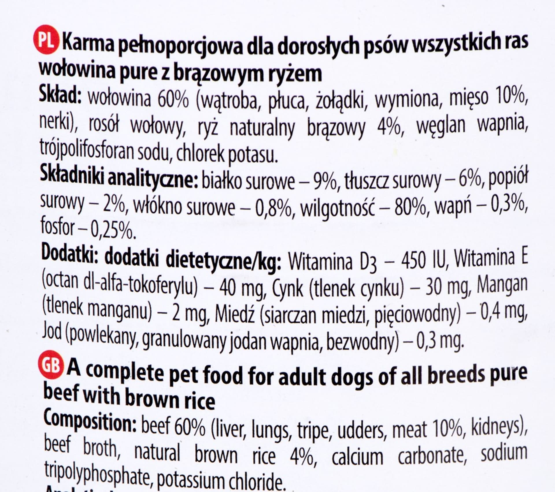 

DOLINA NOTECI Premium Pure bogata w wołowinę z ryżem - mokra karma dla psa - 800g