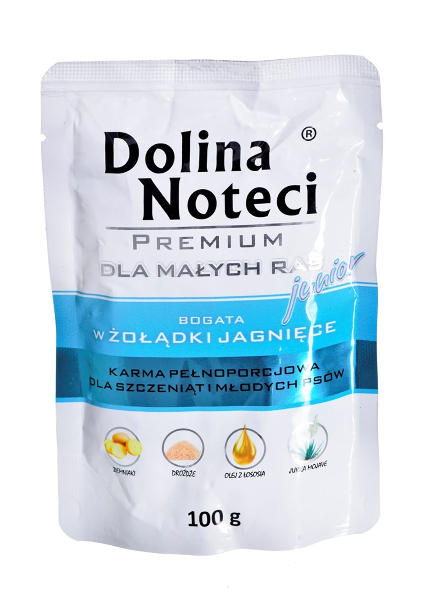 

DOLINA NOTECI JUNIOR MAŁE RASY BOGATA W ŻOŁĄDKI JAGNIĘCE 100g