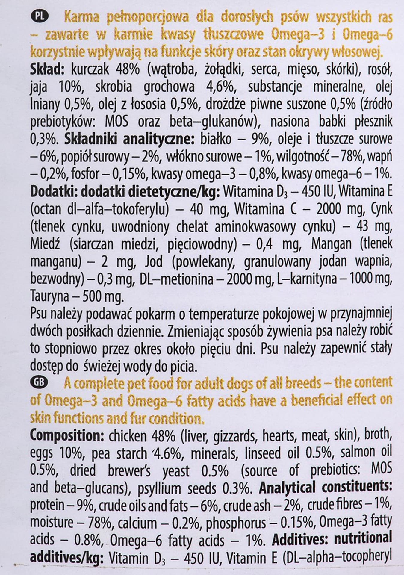 

DOLINA NOTECI Premium Perfect Care Skin Support - mokra karma dla psów z problemami dermatologicznymi - 185g