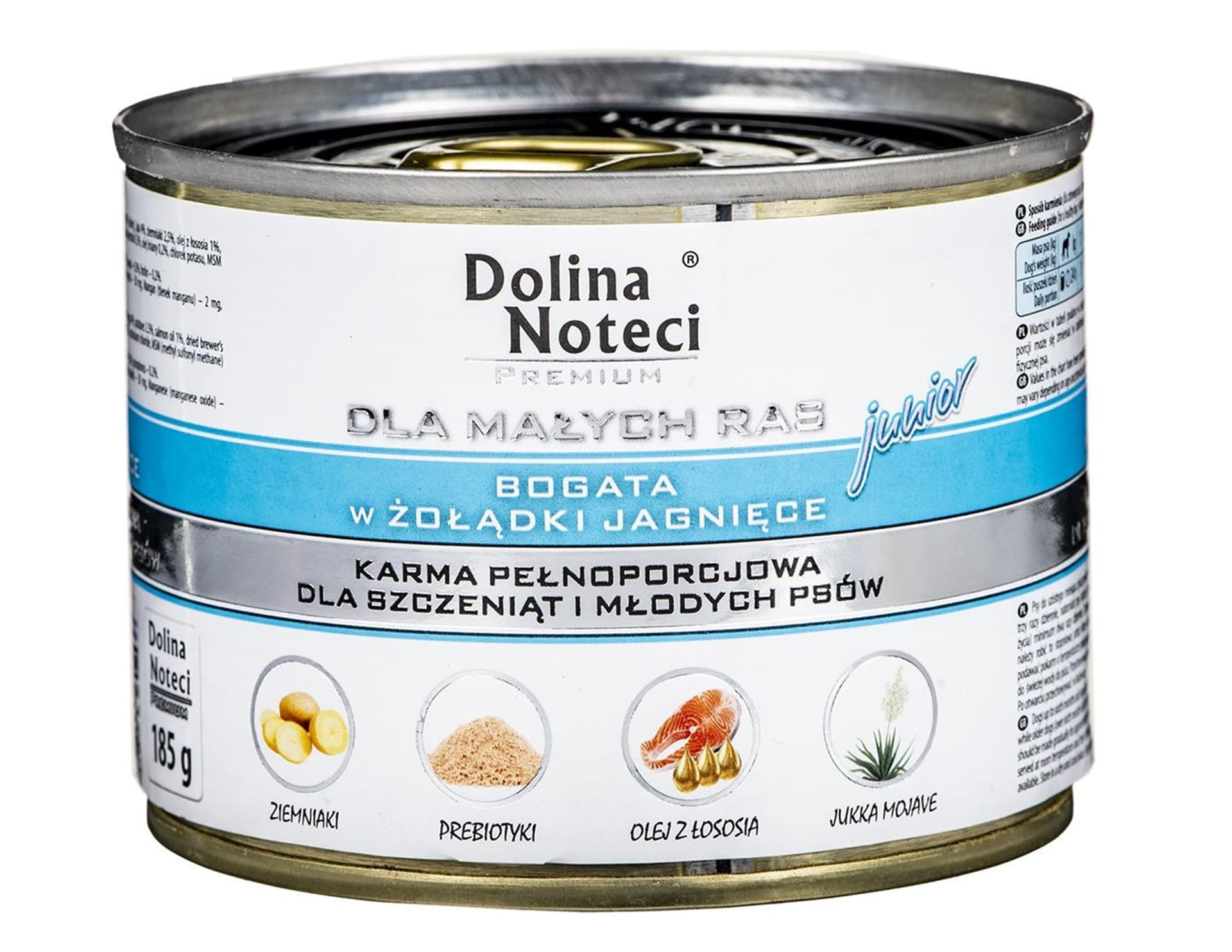 

DOLINA NOTECI JUNIOR MAŁE RASY BOGATA W ŻOŁĄDKI JAGNIĘCE 185g