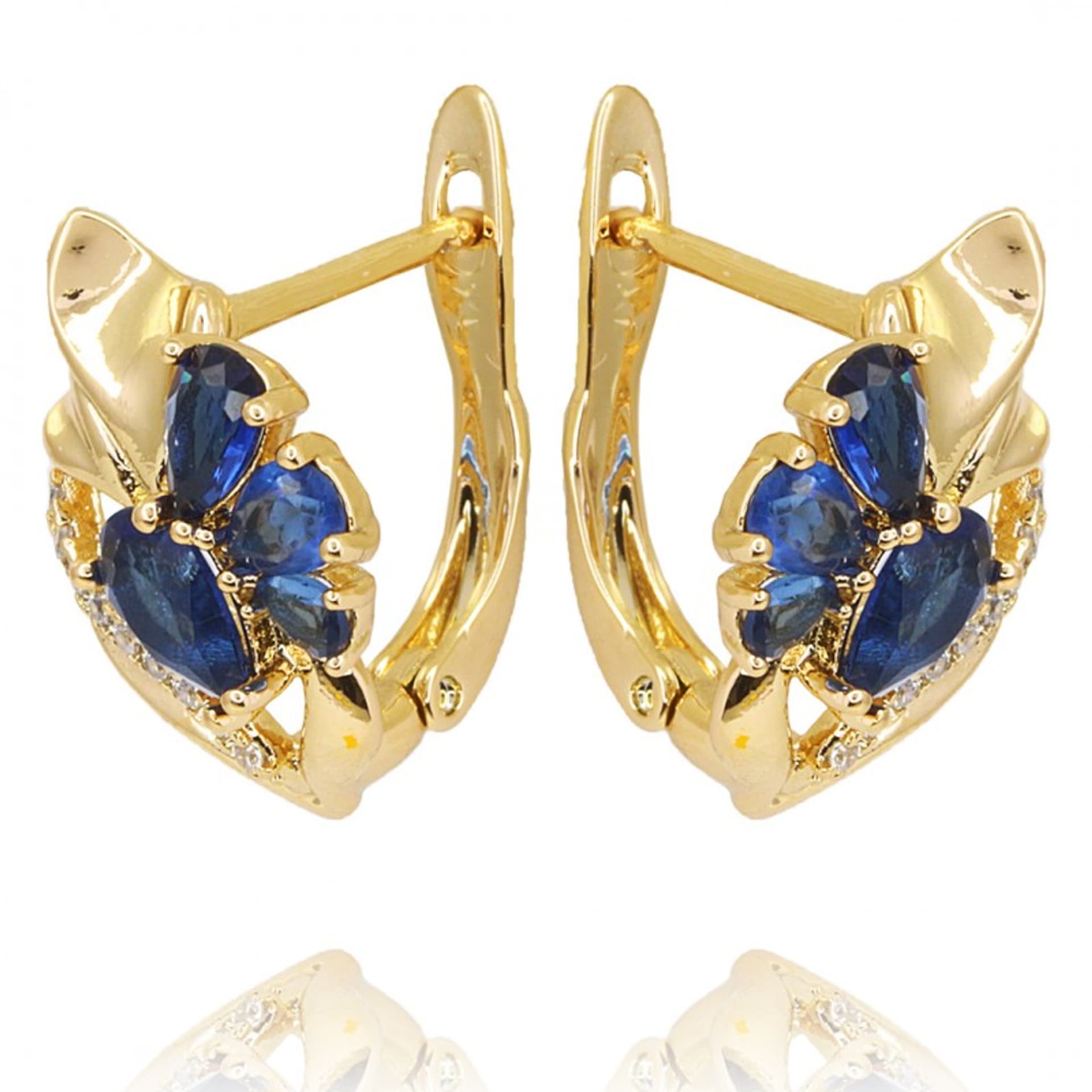 

Kolczyki ze stali szlachetnej pozłacanej KST2539GRAN