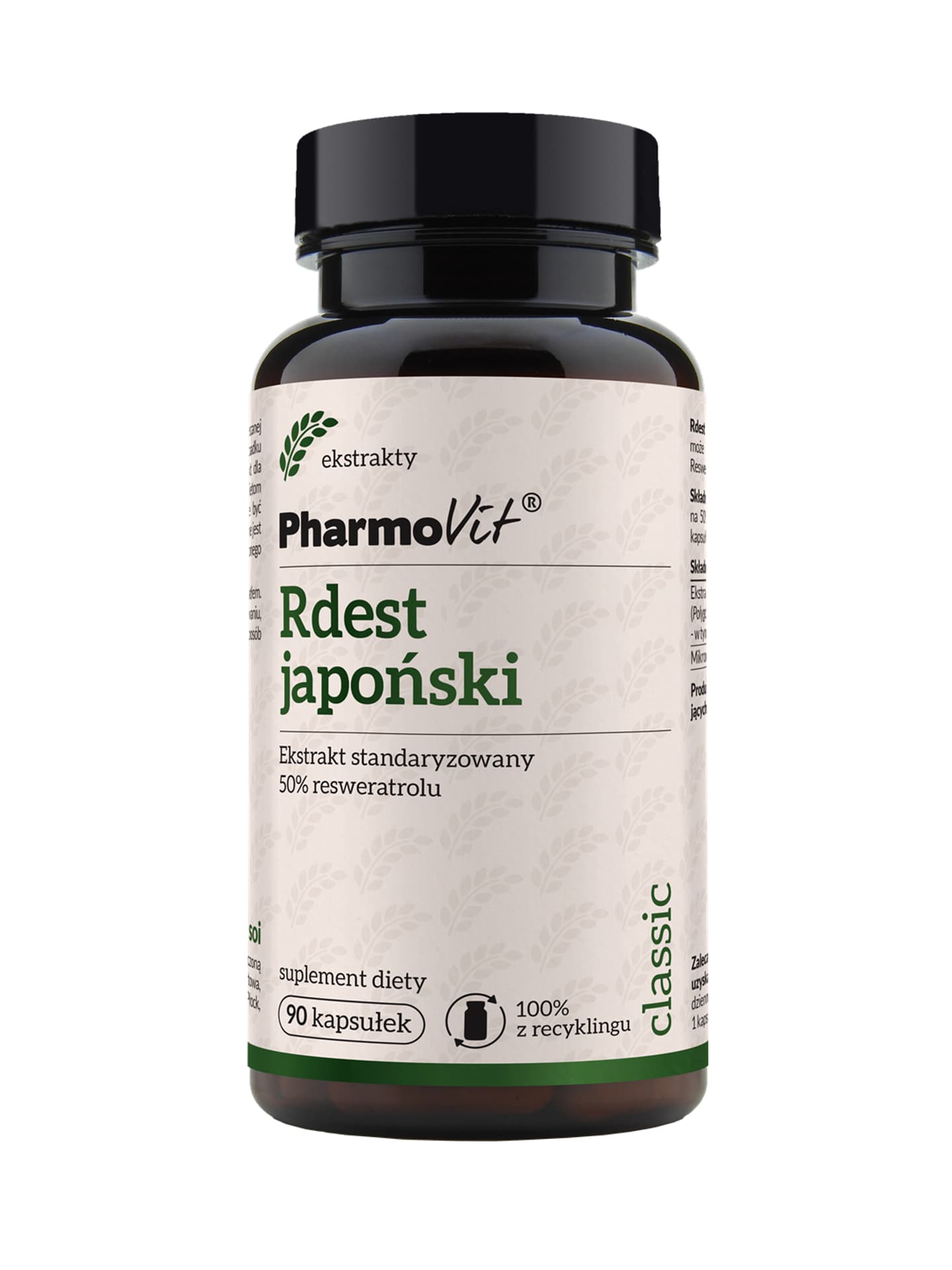 

Rdest japoński 50% resweratrolu 90kaps. PharmoVit