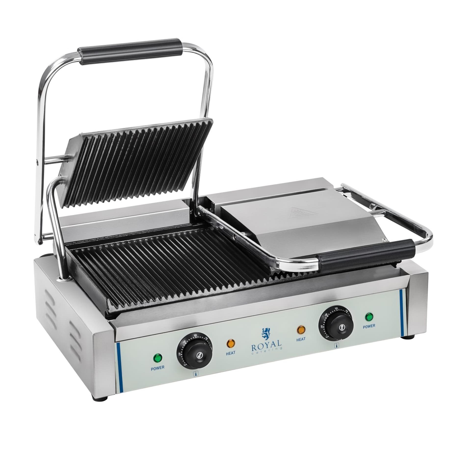

Grill kontaktowy podwójny dwustronny ryflowany