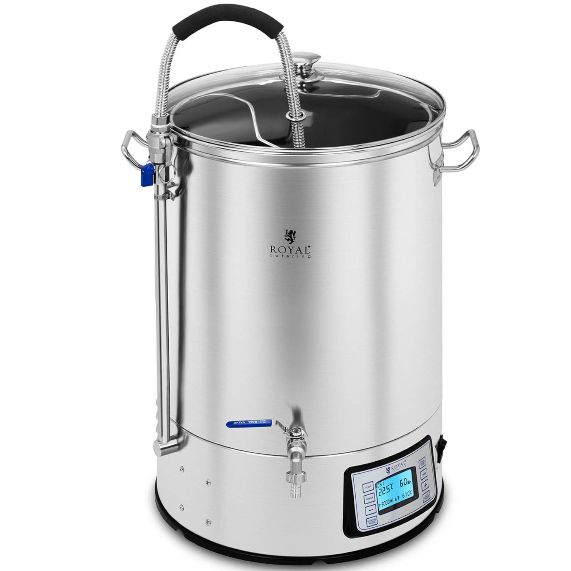 

Kocioł warzelny zacierny do produkcji piwa stal nierdzewna 2500W LCD 40L