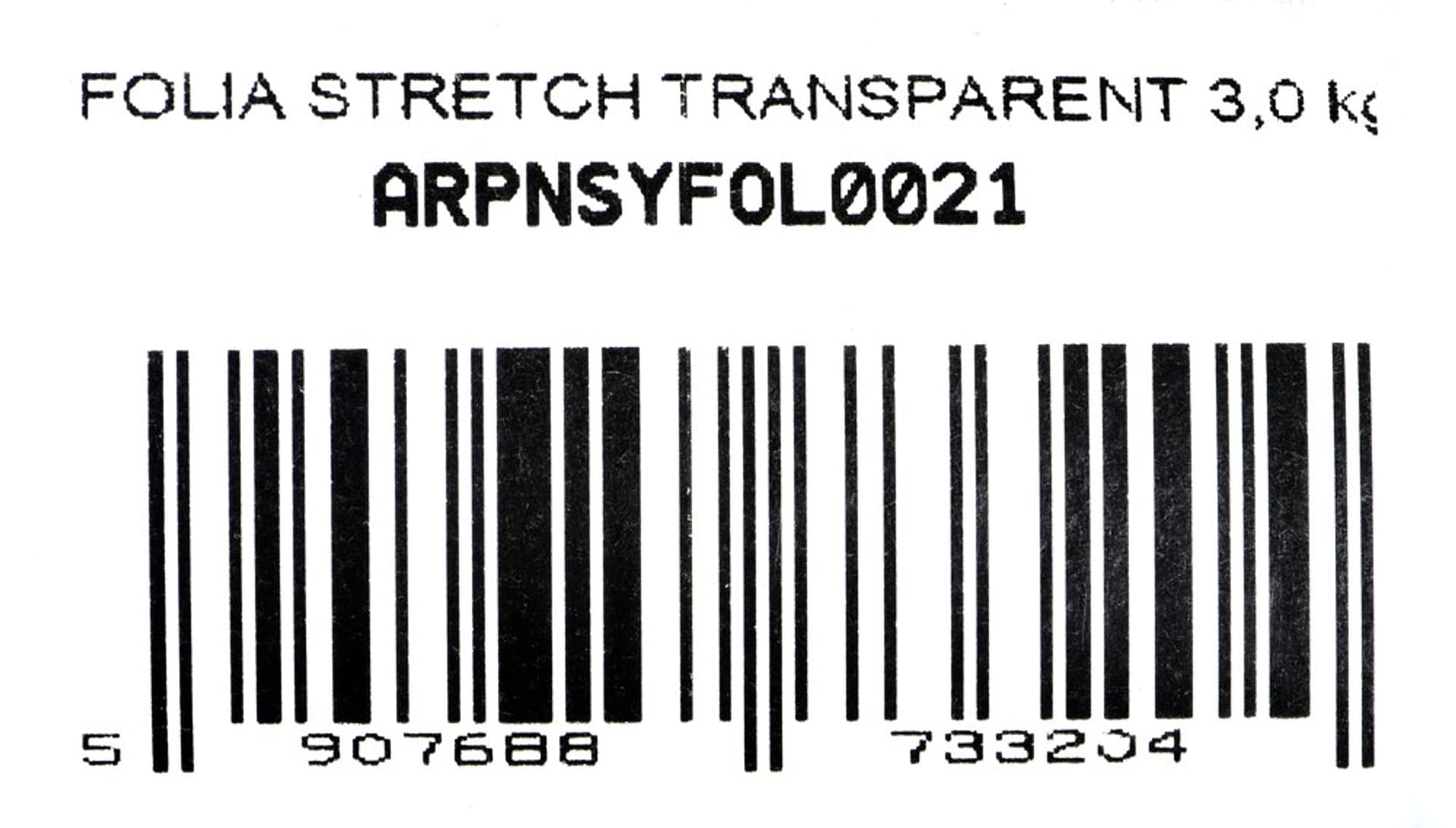 

FOLIA STRETCH TRANSPARENT 3 KG