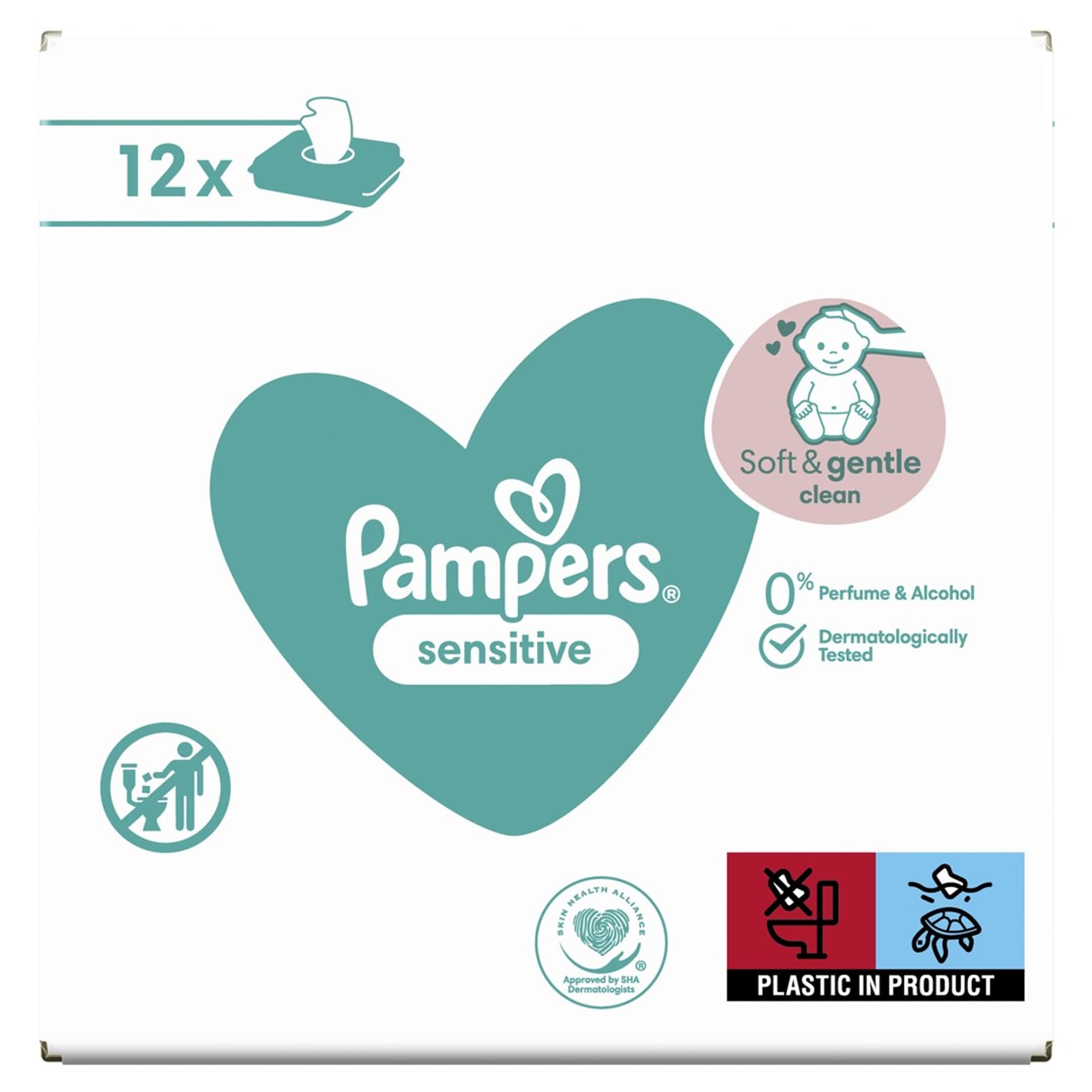 

Zestaw chusteczek Pampers Sensitive 12x52szt