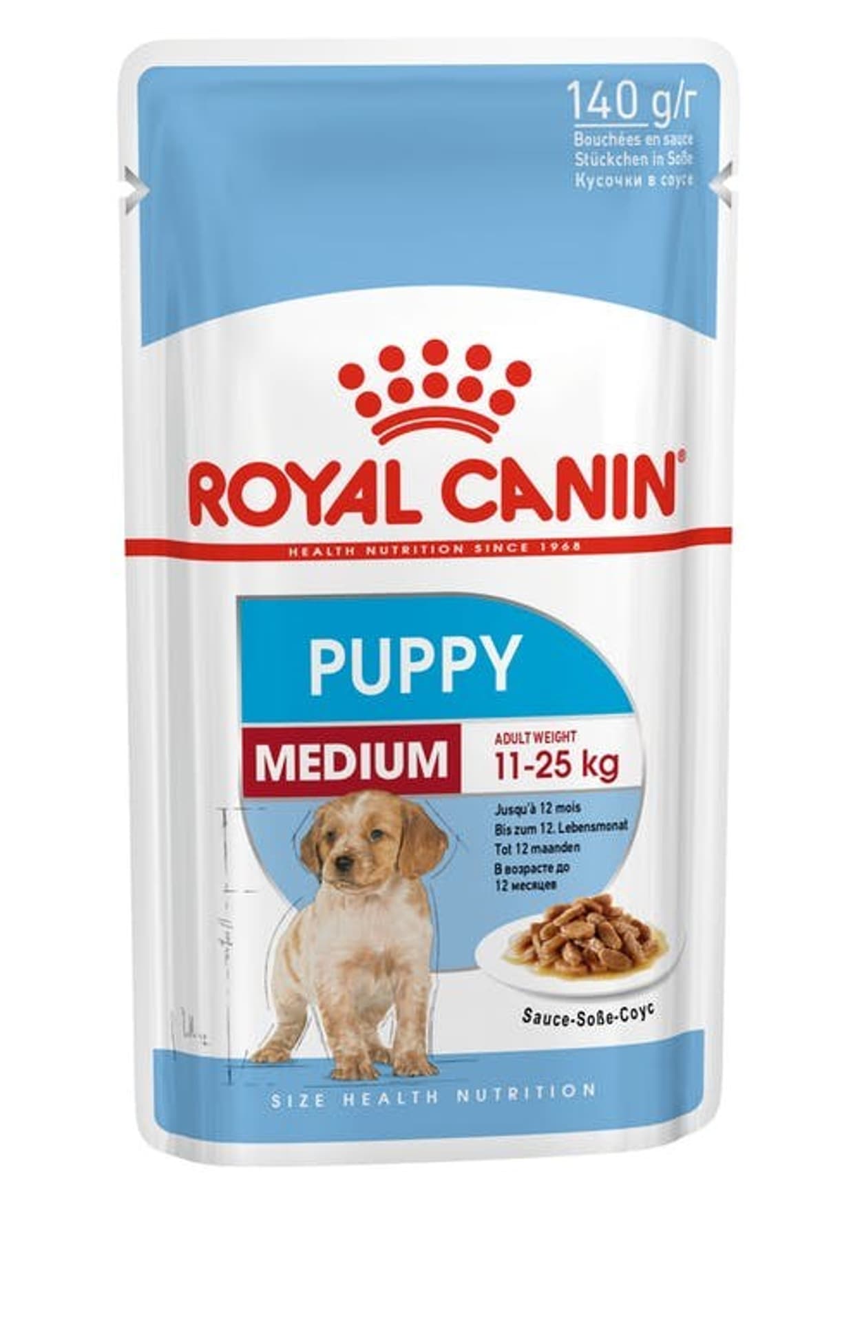 

ROYAL CANIN SHN Medium Puppy w sosie - mokra karma dla szczeniąt - 10X140g