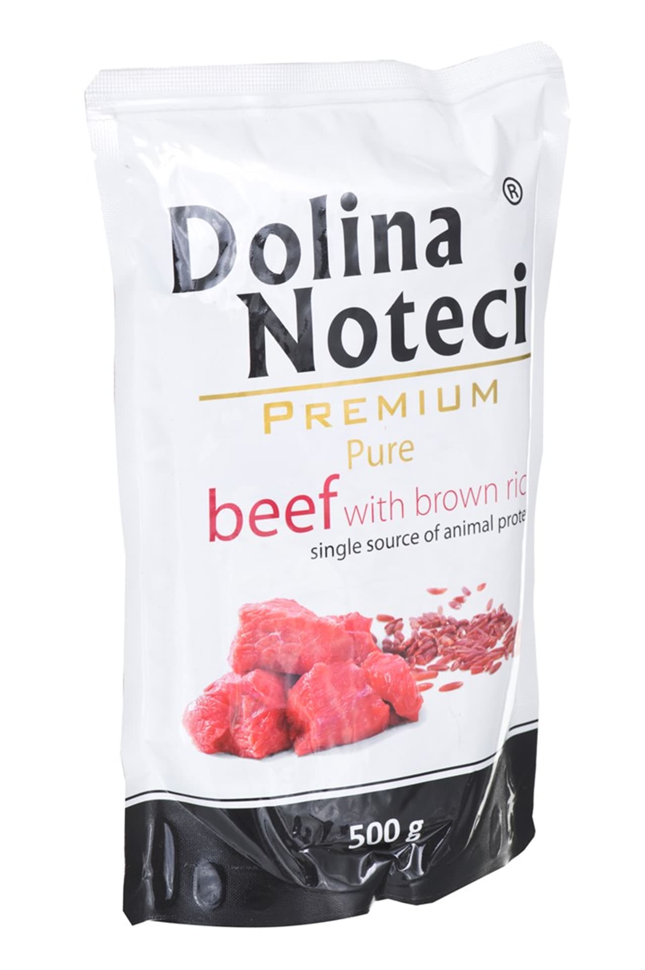 

DOLINA NOTECI Premium Pure bogata w wołowinę z ryżem - mokra karma dla psa - 500g