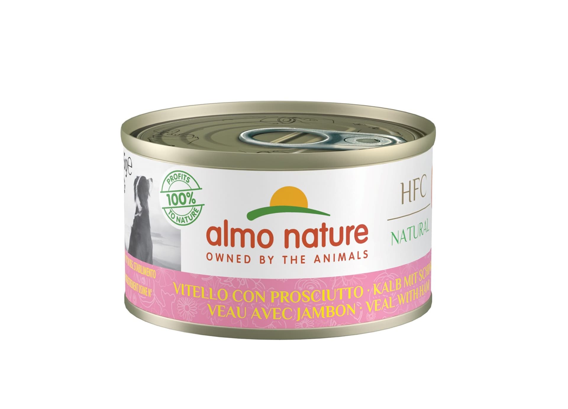 

ALMO NATURE HFC Natural cielęcina z szynką - mokra karma dla psa - 95g