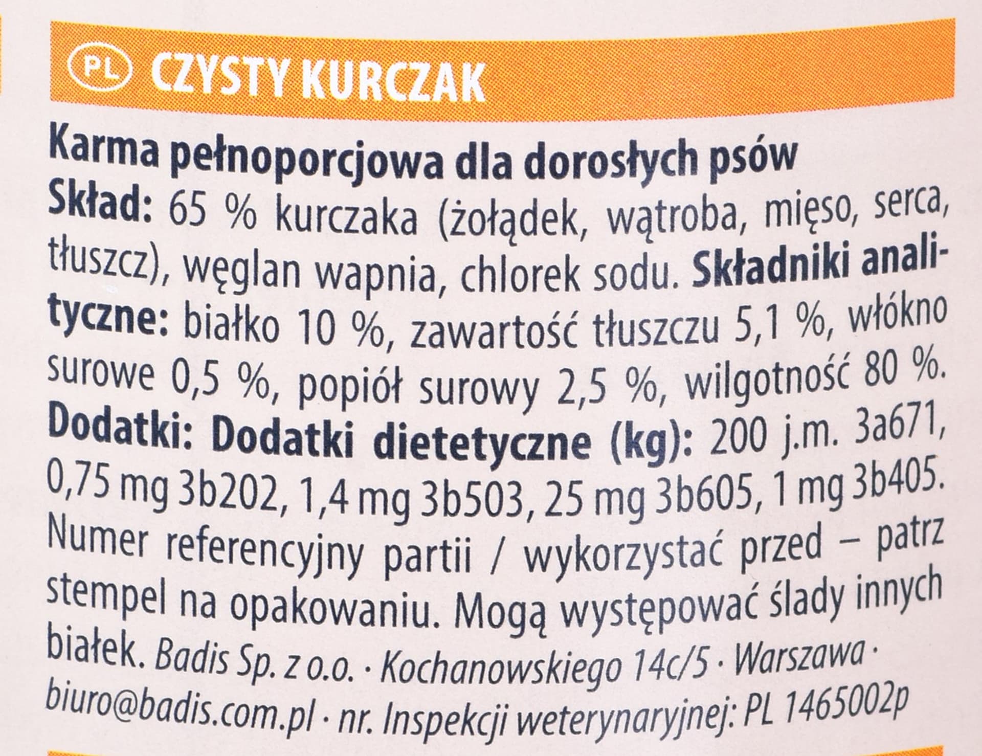 

ANIMONDA GranCarno Single Protein: kurczak - mokra karma dla psa - 400g