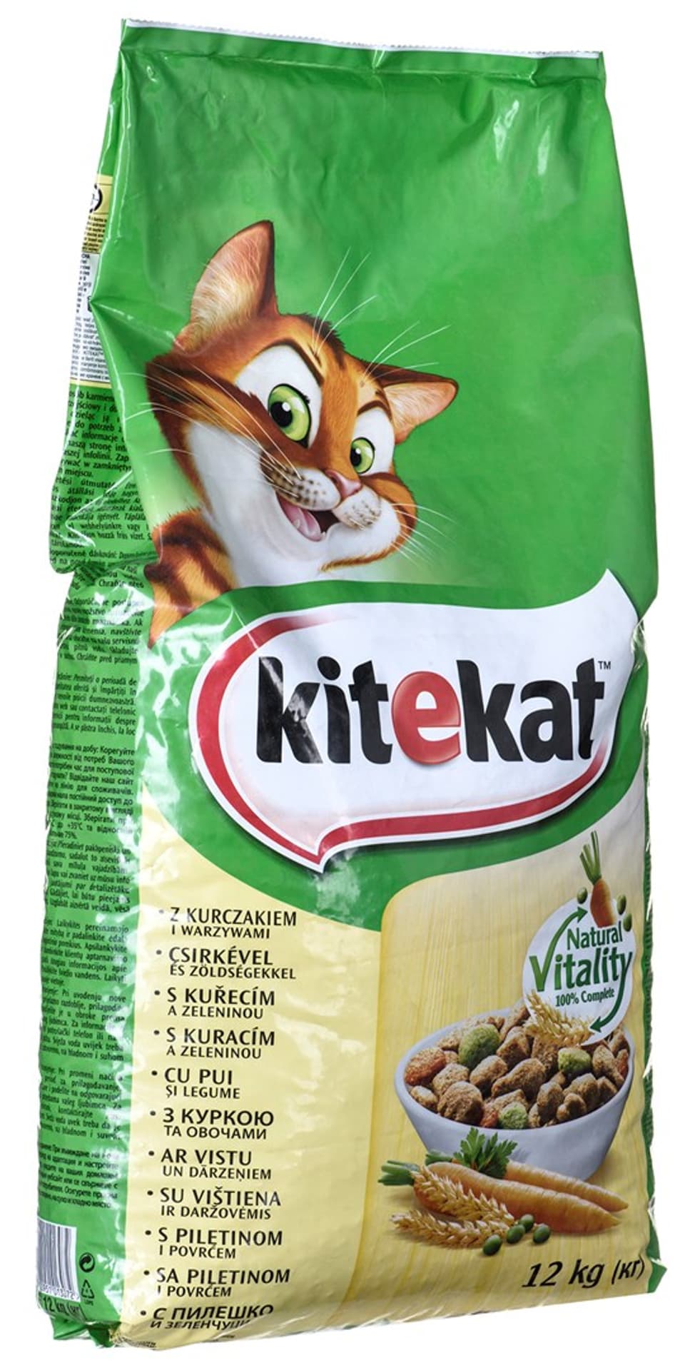 

KITEKAT Kurczak z warzywami - Sucha karma dla kota - 12kg