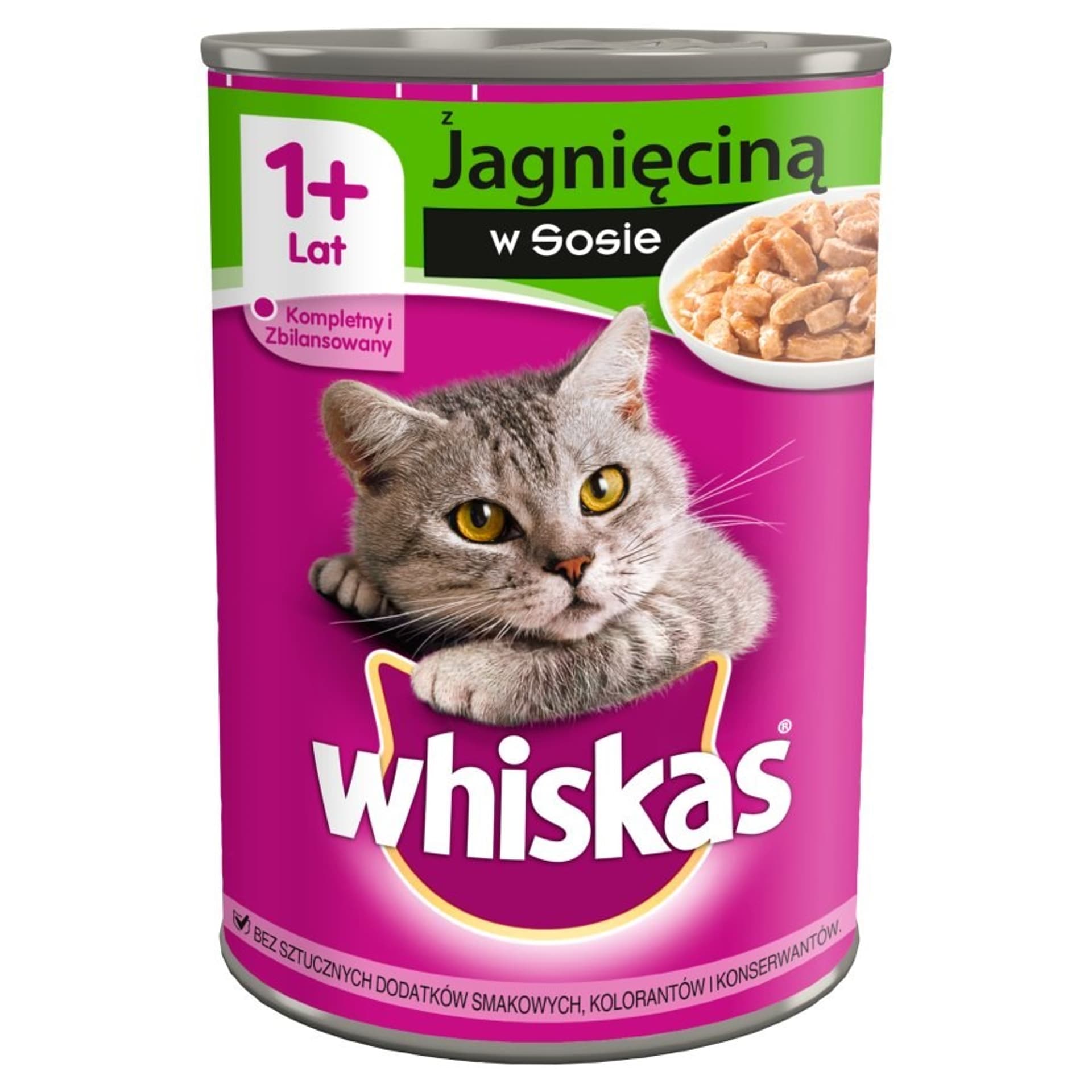 

Karma Whiskas w sosie z jagnięciną 400g