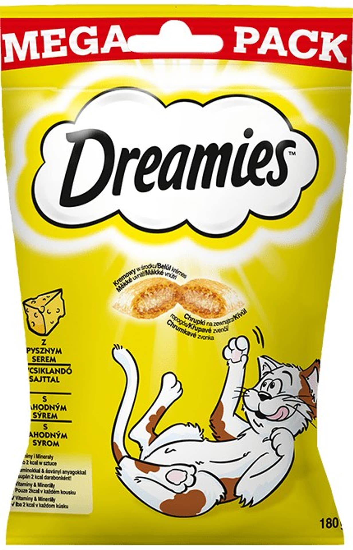 

DREAMIES z żółtym serem 180g