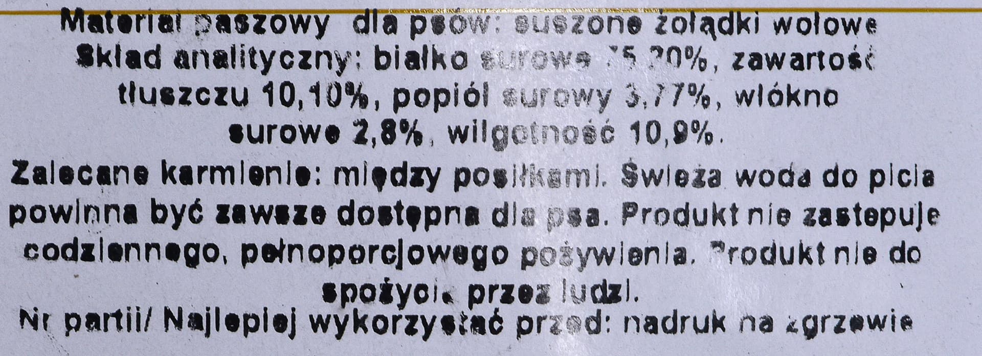 

MACED żwacze wołowe - przysmak dla psa 1kg