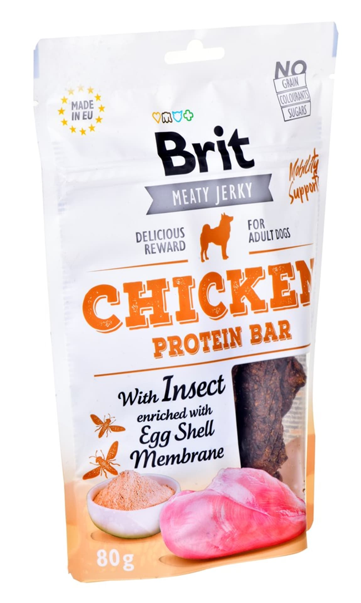 

Brit Jerky Chicken Protein Bar with instect - Kurczak - przysmak dla psa - 80g