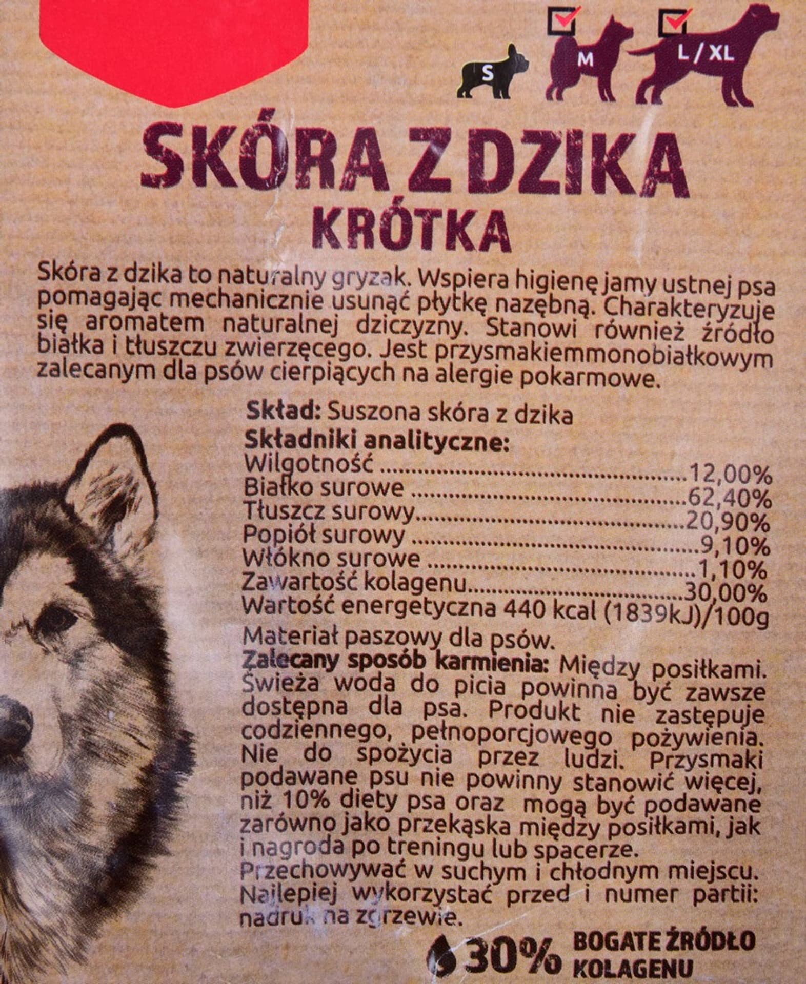 

MACED SKÓRA DZIK 6-14 CM