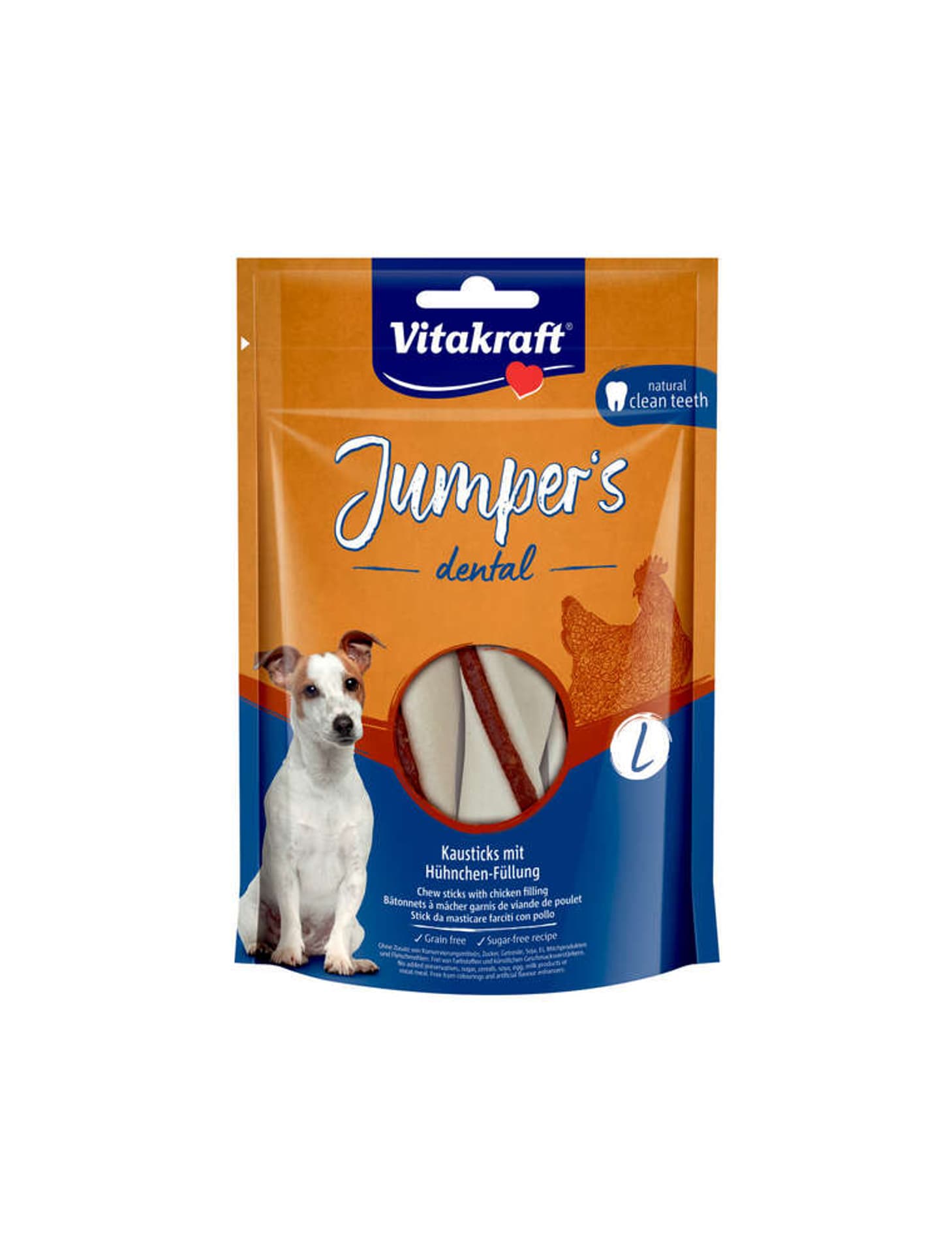

VITAKRAFT JUMPERS DENTAL TWISTED L przysmak z kurczakiem dla psa 150g