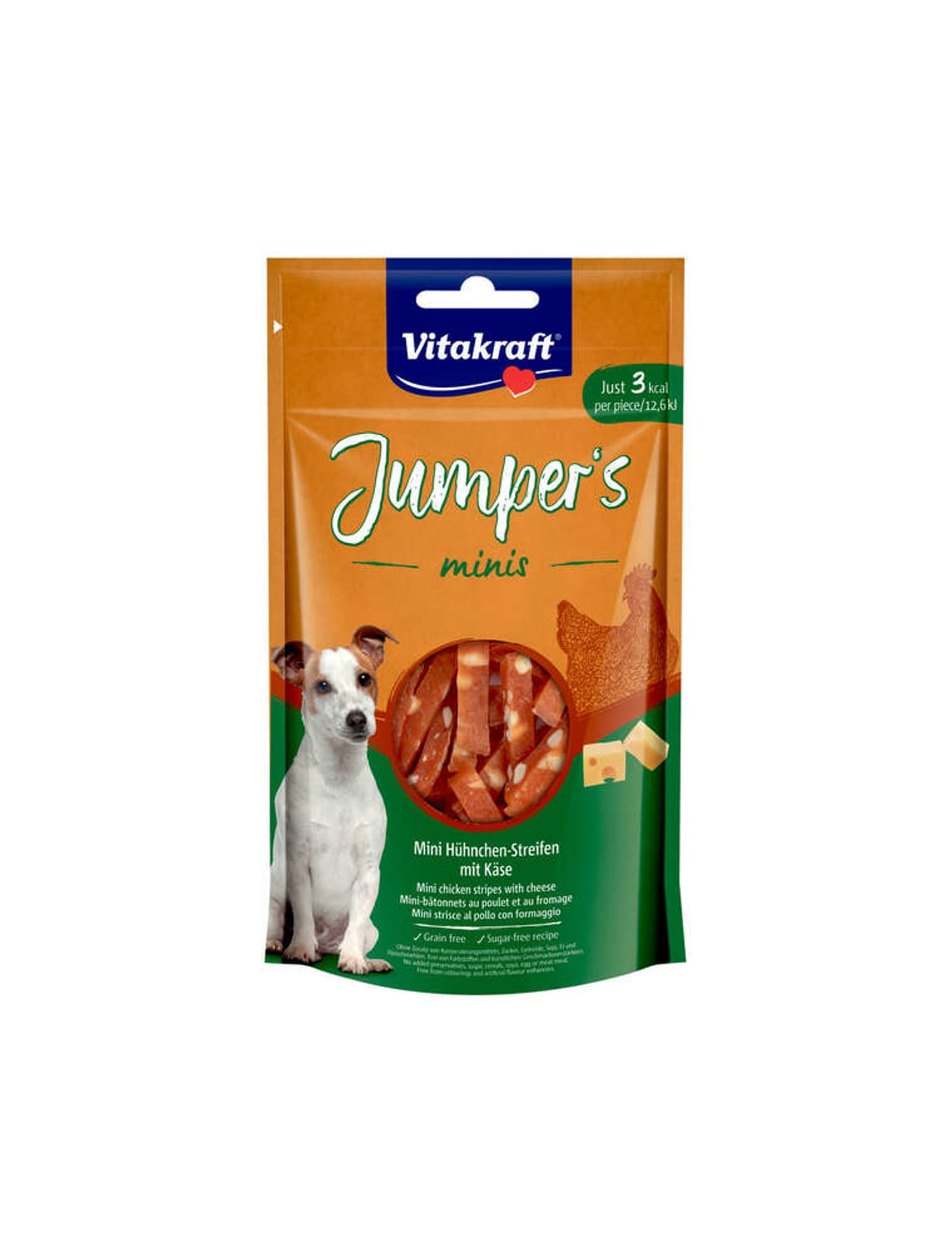 

VITAKRAFT JUMPERS MINIS przysmak z kurczakiem i serem dla psa 80g