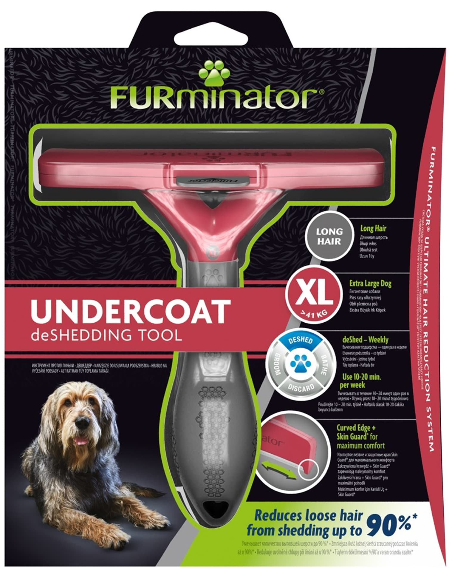 

Furminator dla psów długowłosych - Giant